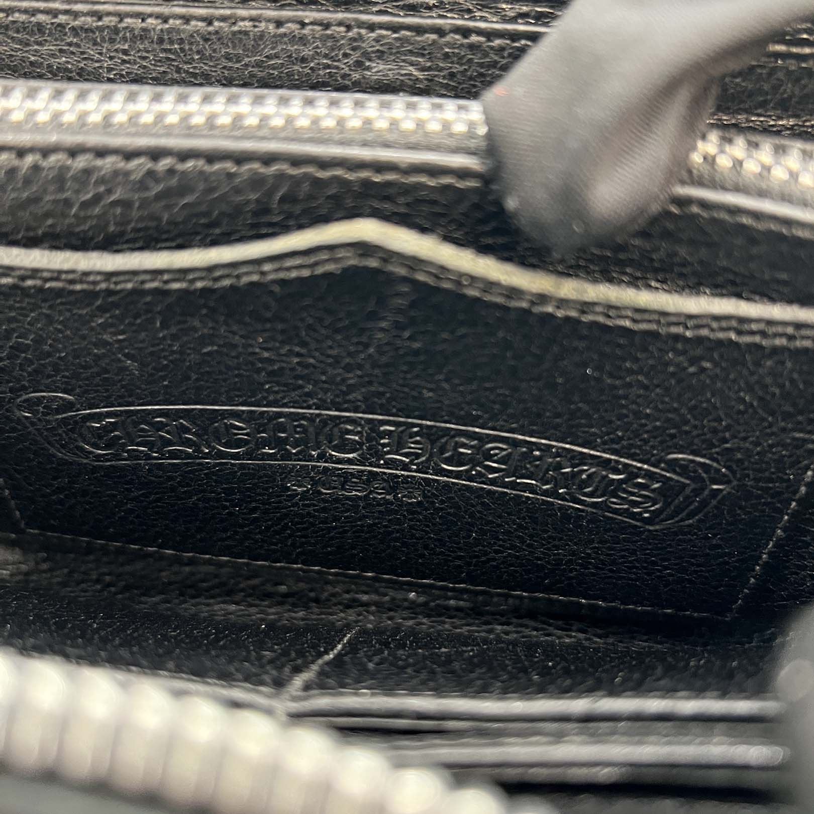 CHROME HEARTS Multi Cemetery Cross Leather Patch Quilting Wallet クロムハーツ マルチ セメタリークロス レザーパッチ キルティング ウォレット