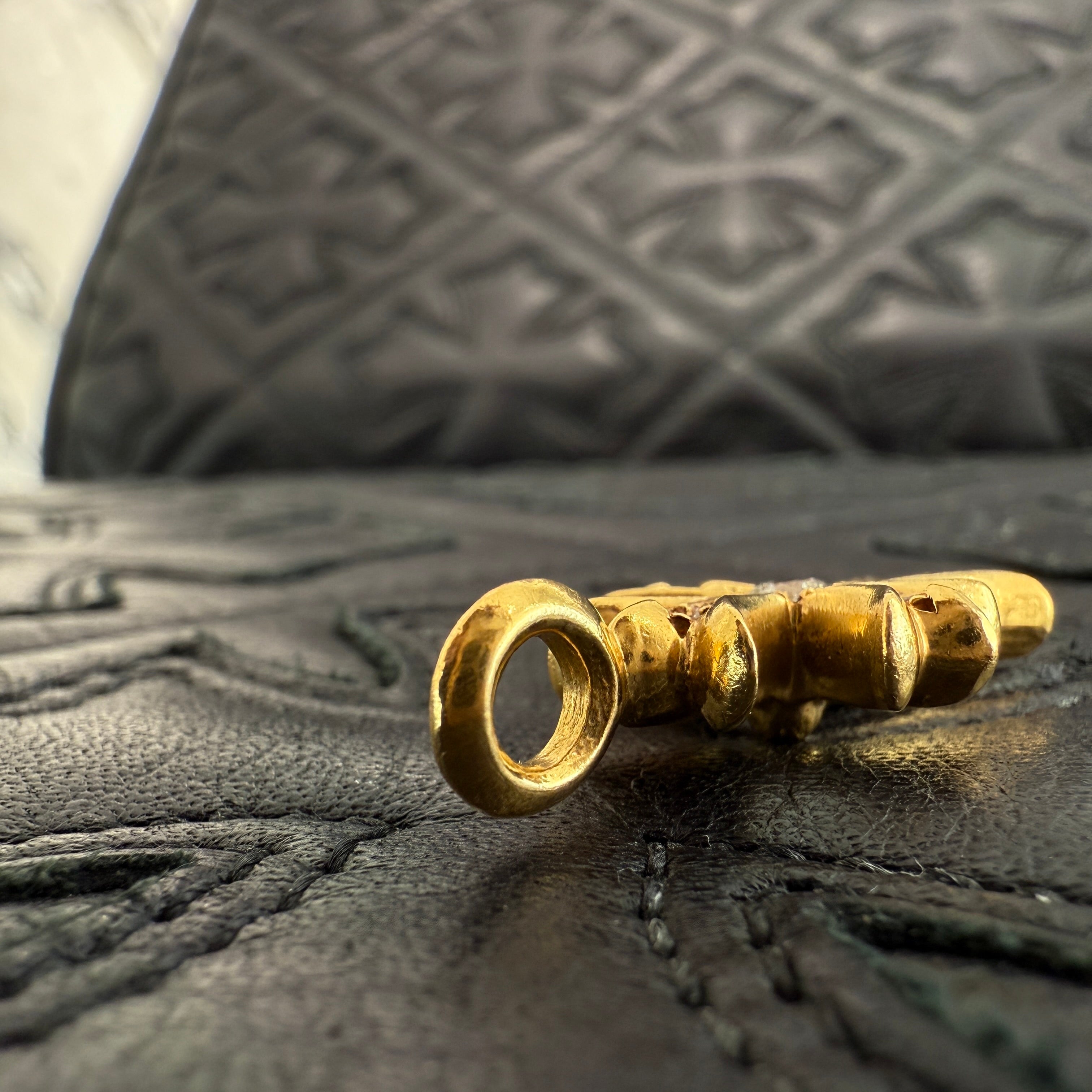 CHROME HEARTS 22K Tiny Fat Cross Pave Diamond Pendant Top クロムハーツ 22K タイニーファット クロス パヴェダイヤモンド ペンダントトップ