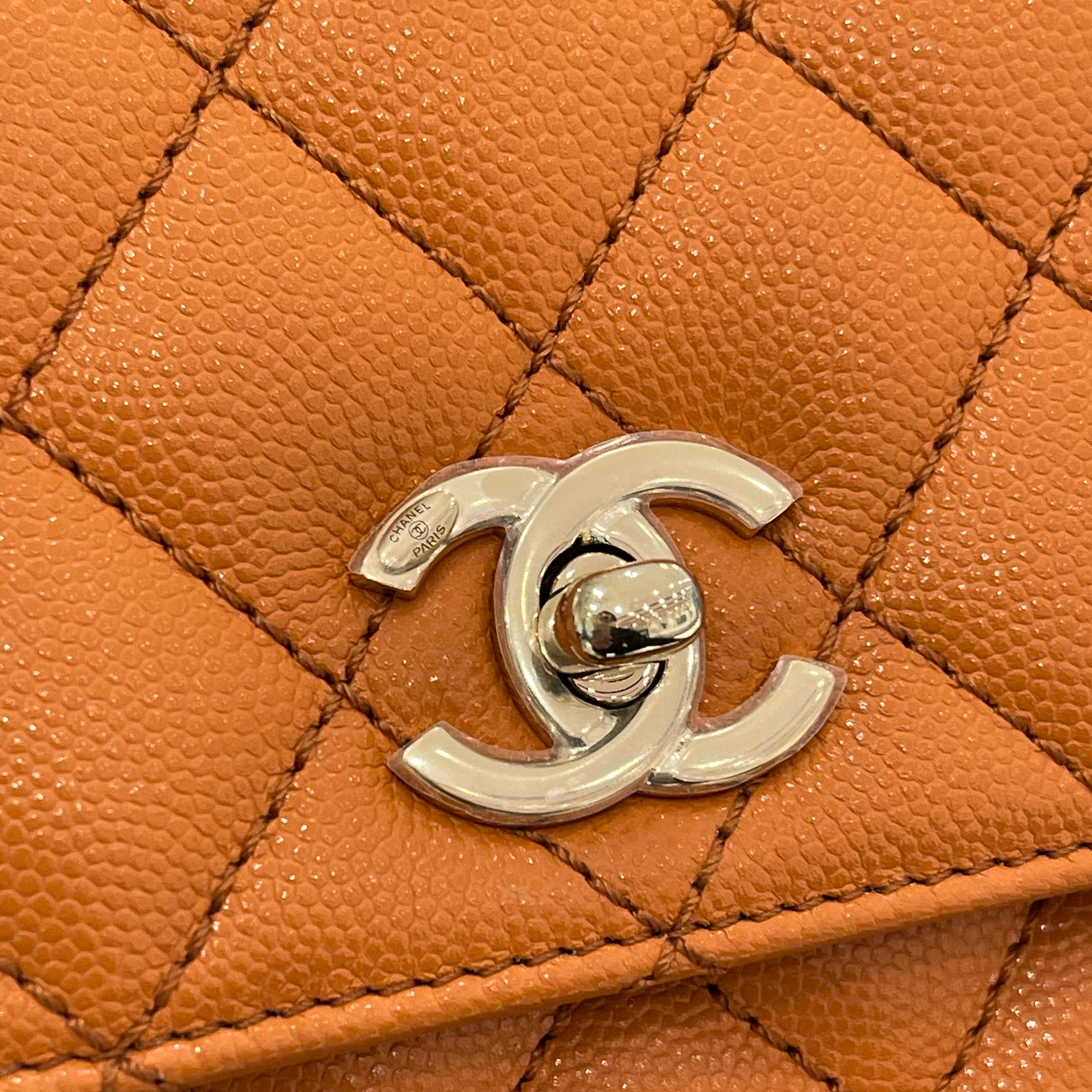 CHANEL Matelasse Coco Mark Coco Handle Caviar Skin Shoulder Tote Bag "Lizard" A92990 シャネル マトラッセ ココマーク ココハンドル キャビアスキン ショルダー トートバッグ "リザード"