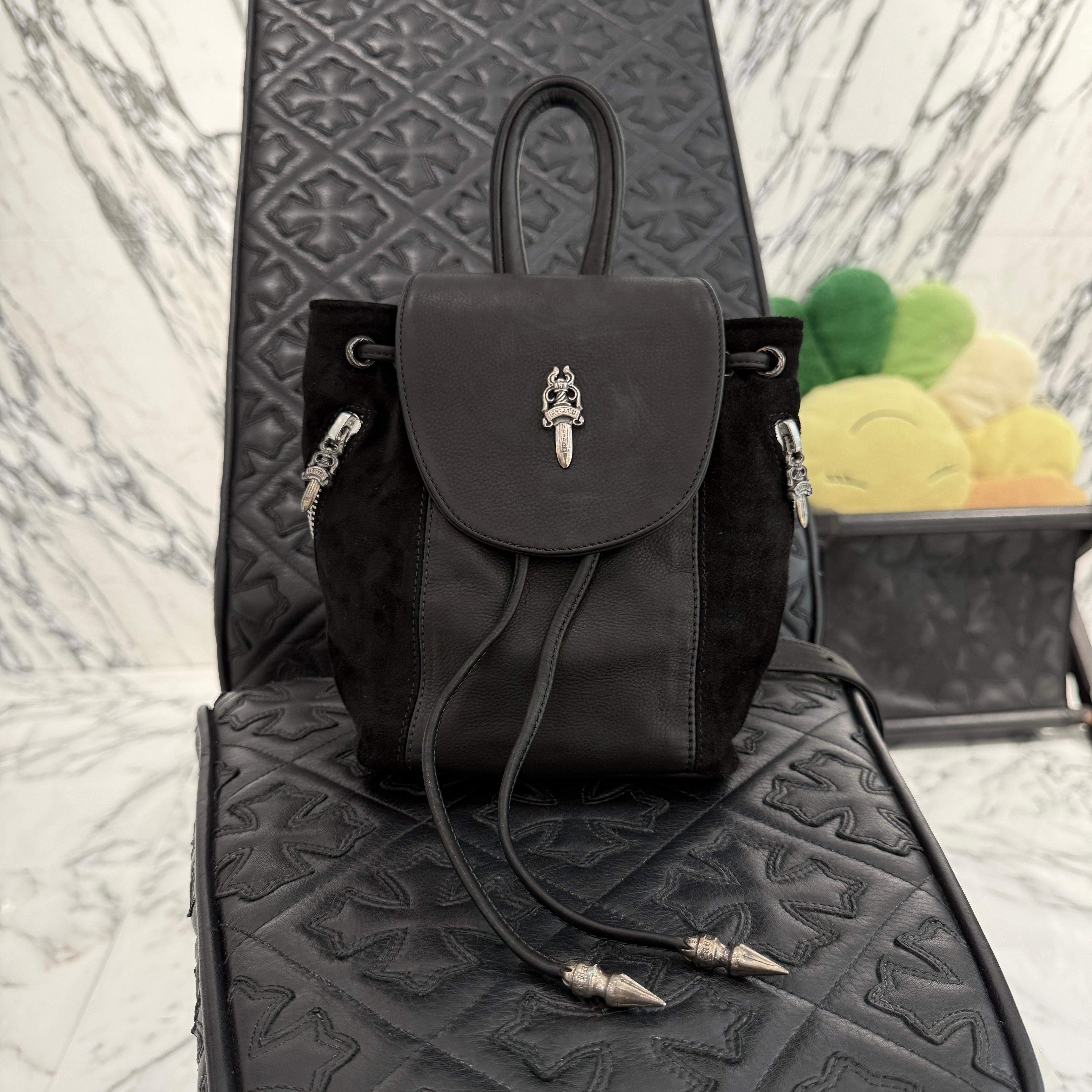 CHROME HEARTS IGGY MINI Leather Back Pack クロムハーツ イギー ミニ レザーバックパック