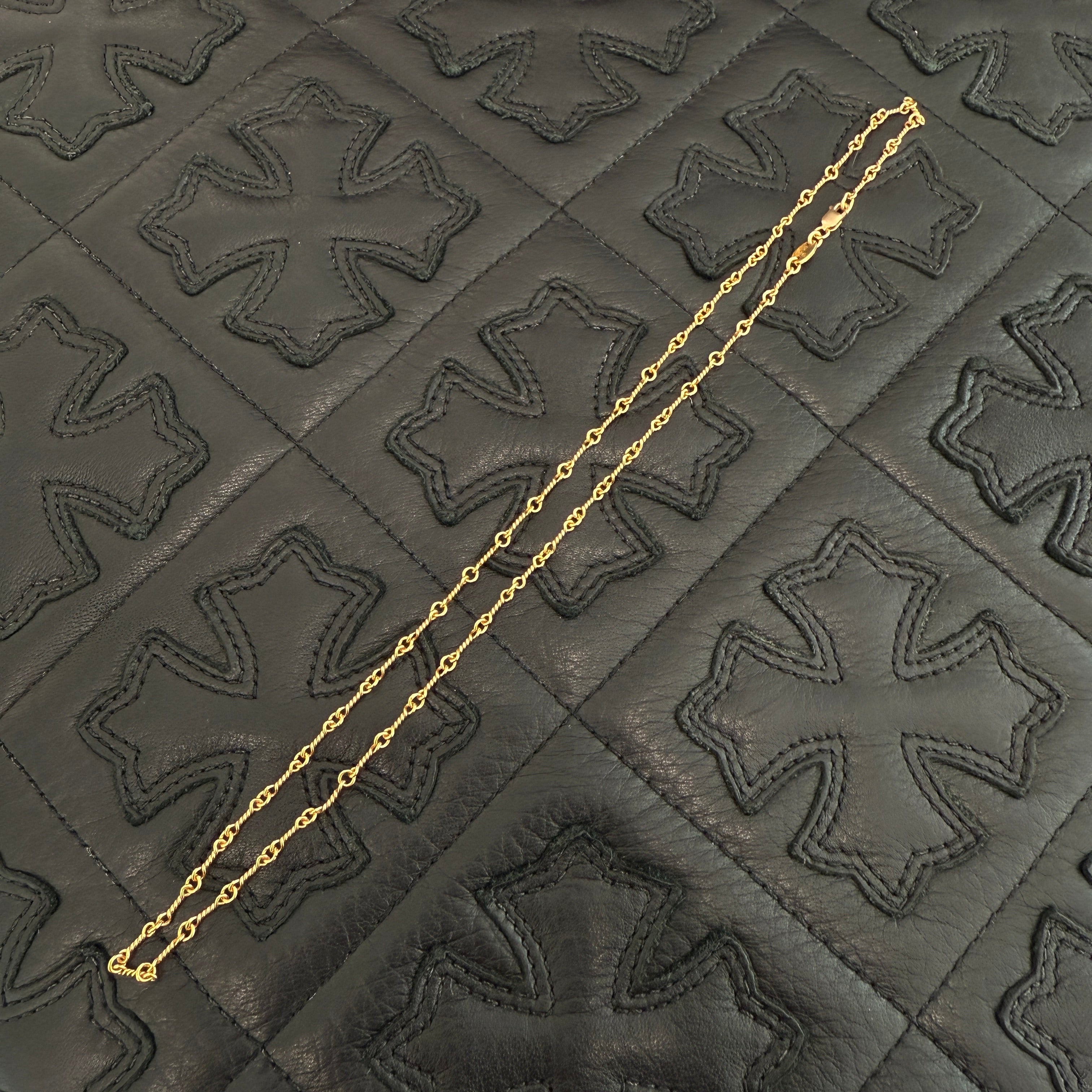 CHROME HEARTS 22K Twist Chain Necklace Size 18 Inch クロム