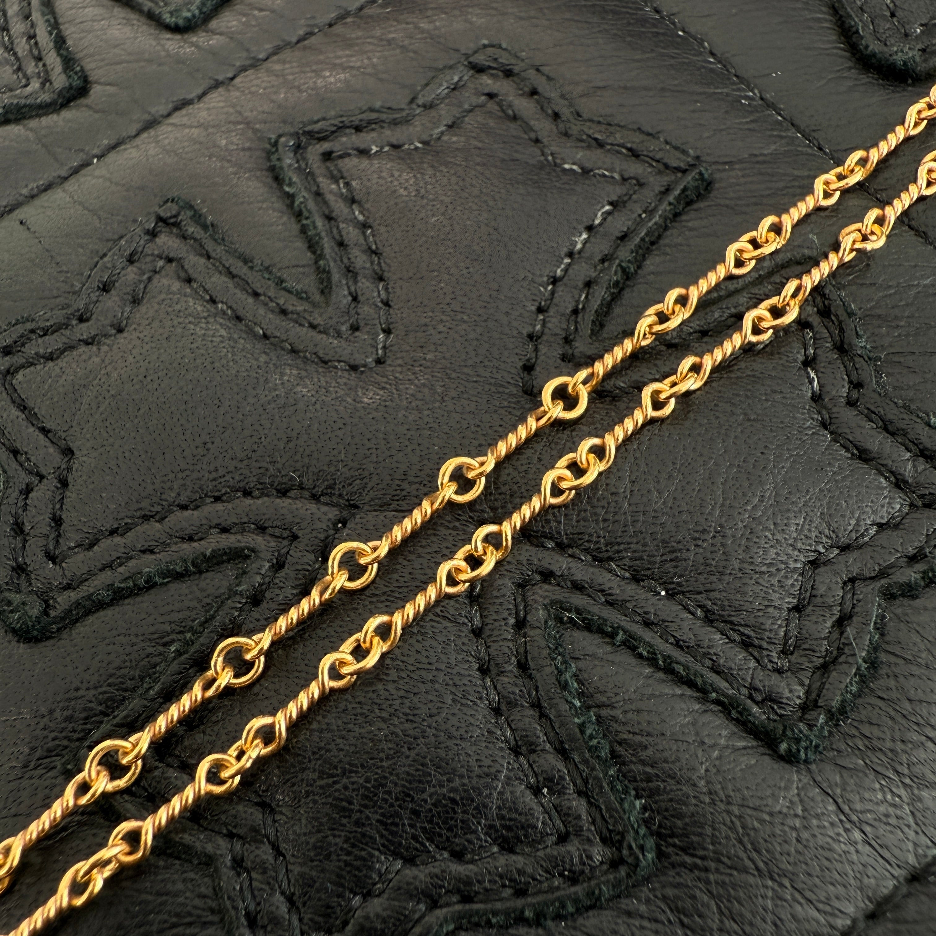 CHROME HEARTS 22K Twist Chain Necklace Size 18 Inch クロムハーツ 22K ツイストチェーン ネックレス サイズ18インチ