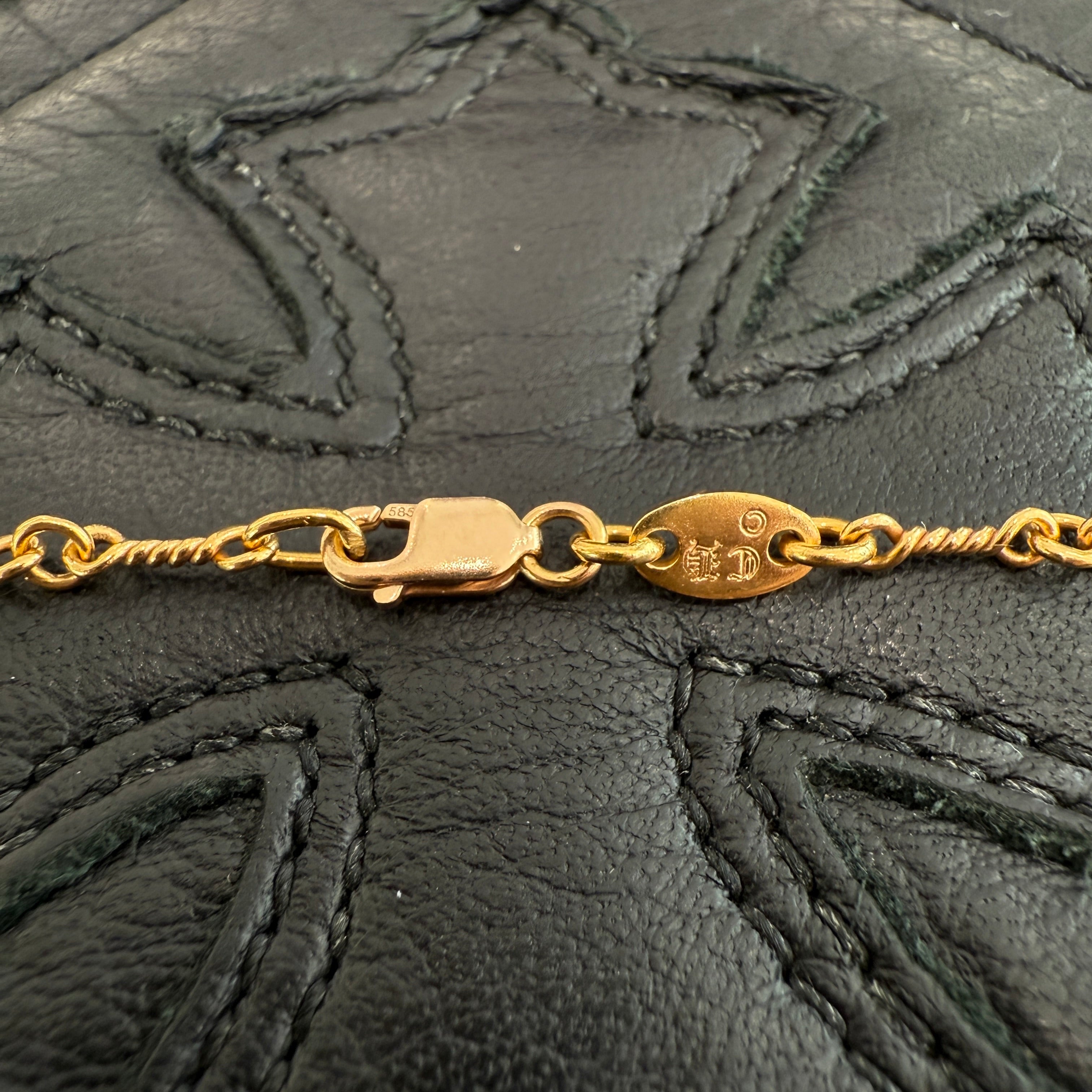 CHROME HEARTS 22K Twist Chain Necklace Size 18 Inch クロム