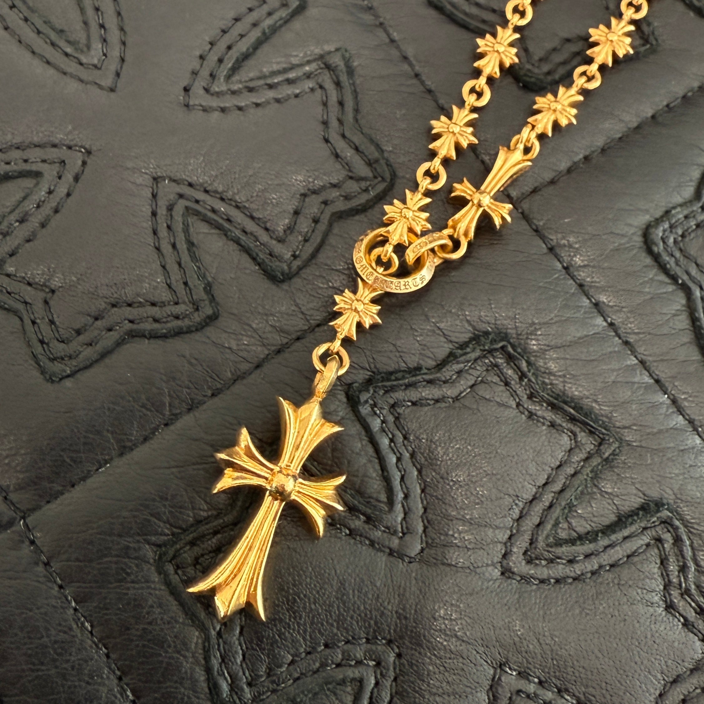 CHROME HEARTS 22K ROSARIO Necklace Size 24 Inch クロムハーツ 22K ロザリオ ネックレス サイズ24インチ