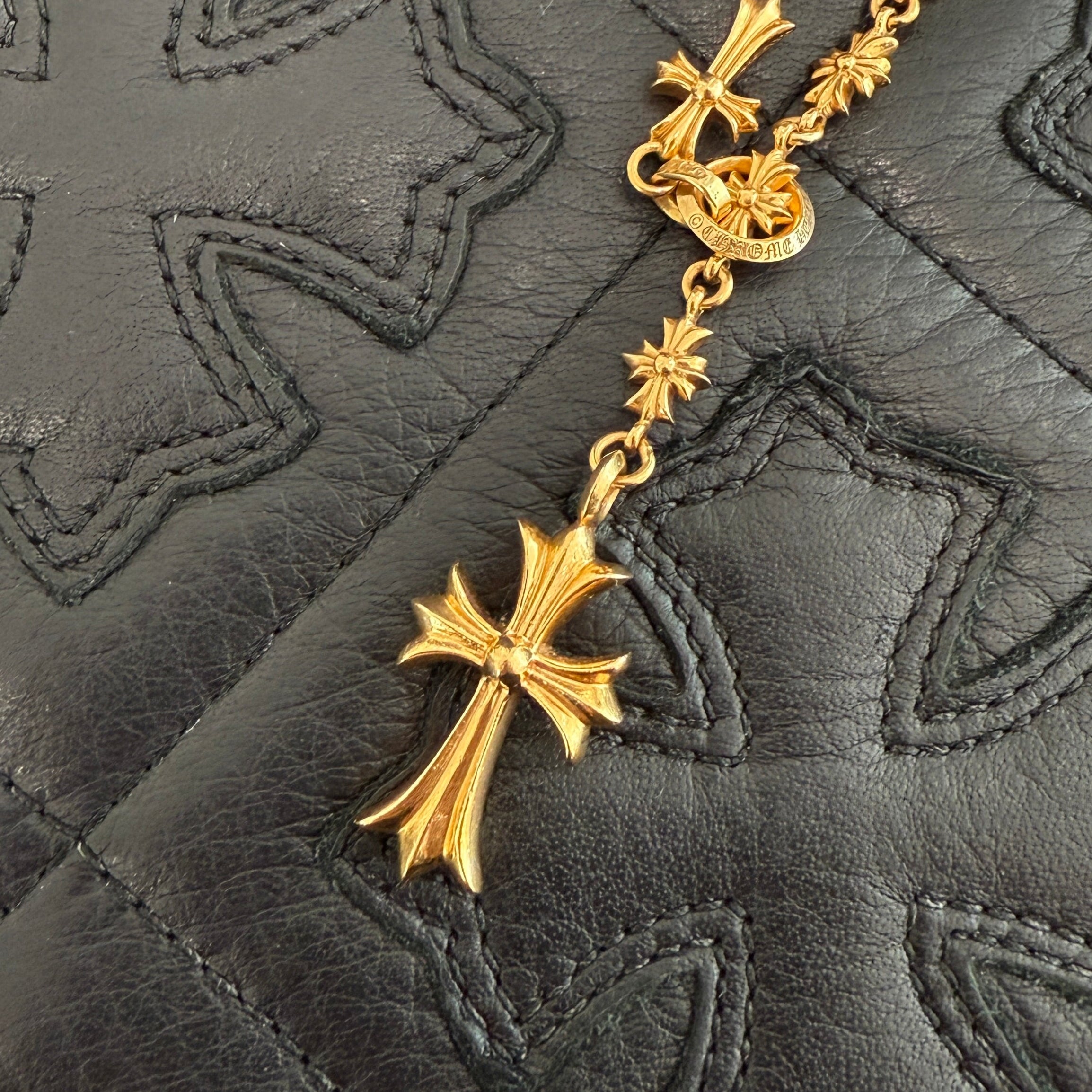 CHROME HEARTS 22K ROSARIO Necklace Size 24 Inch クロムハーツ 22K ロザリオ ネックレス サイズ24インチ