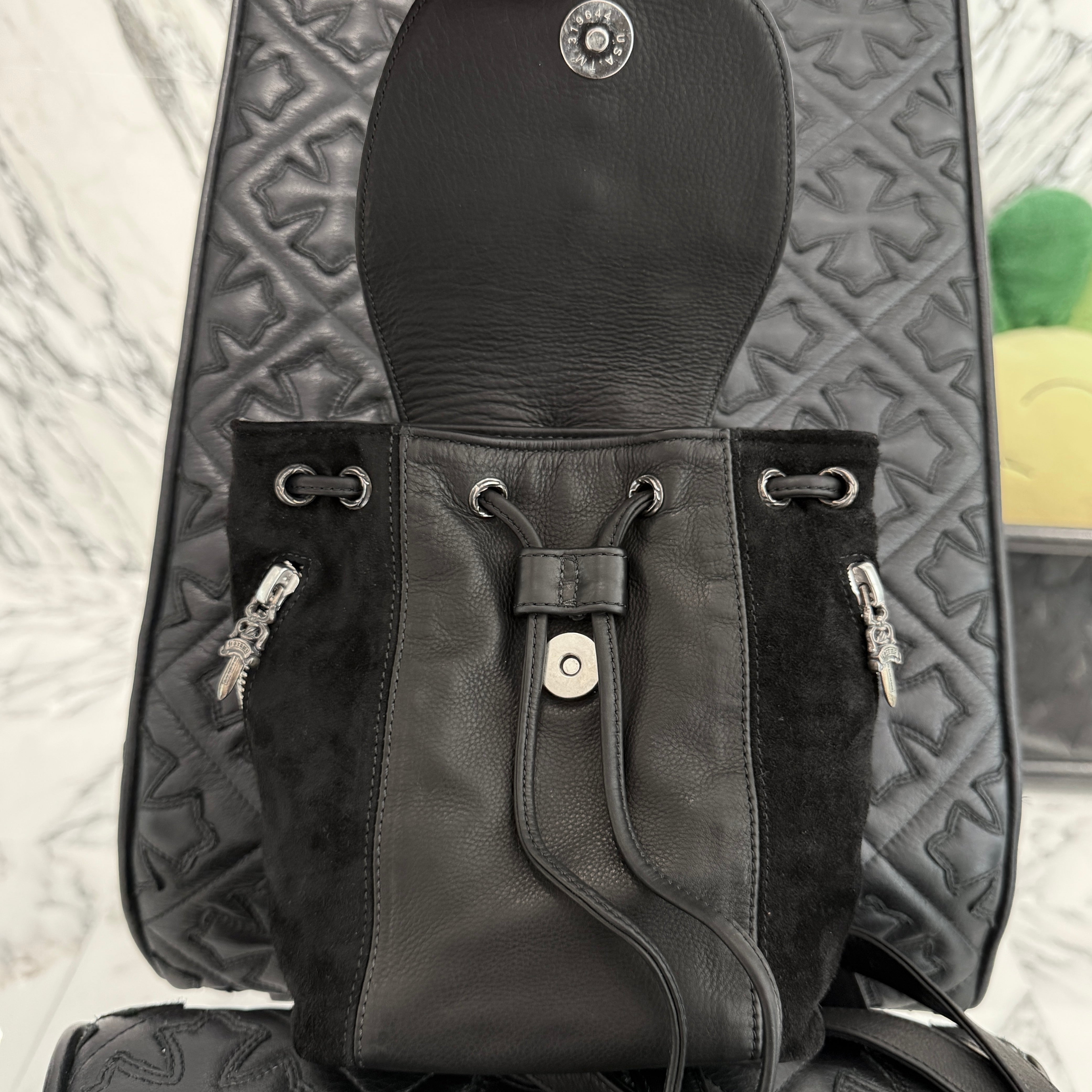 CHROME HEARTS IGGY MINI Leather Back Pack クロムハーツ イギー ミニ レザーバックパック