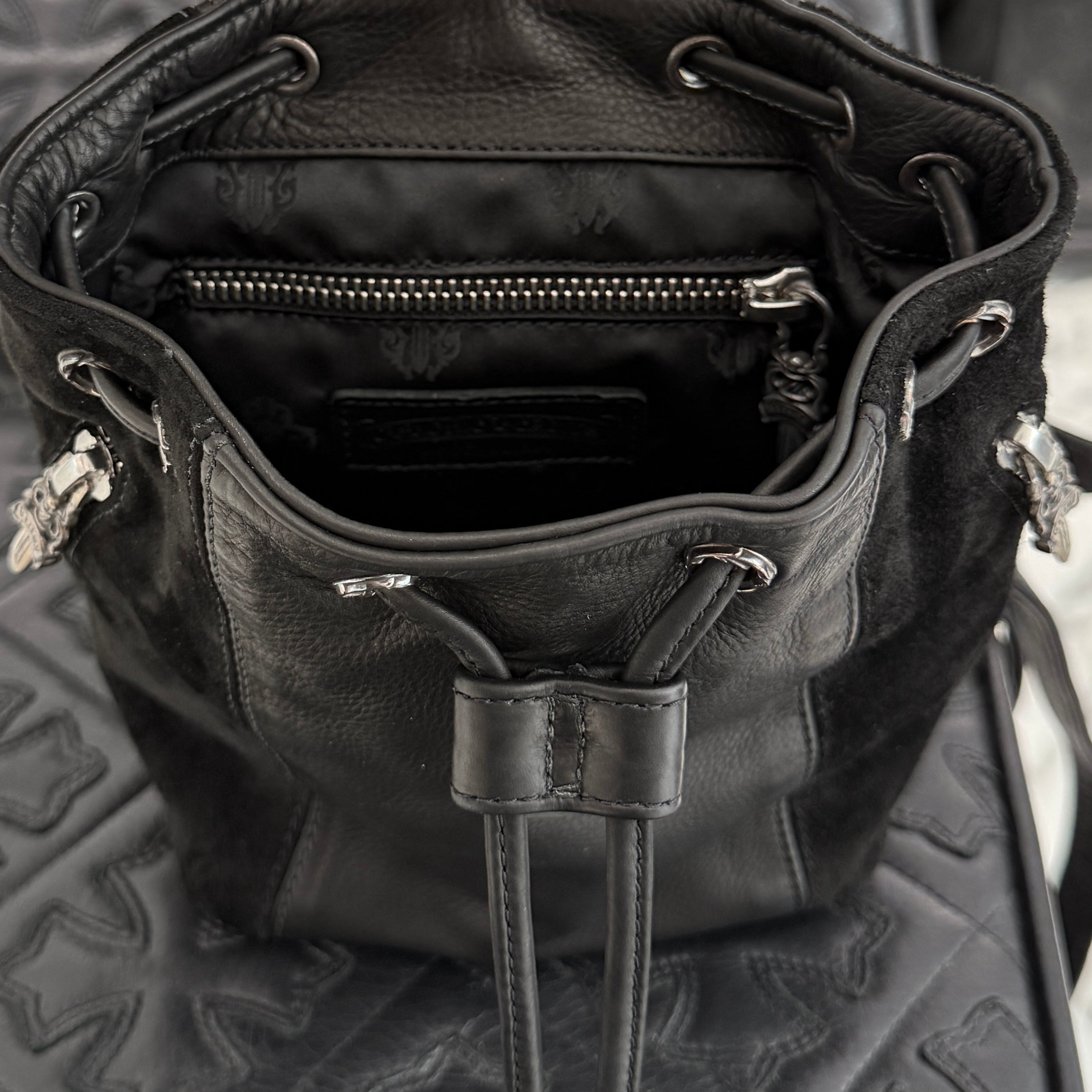 CHROME HEARTS IGGY MINI Leather Back Pack クロムハーツ イギー ミニ レザーバックパック