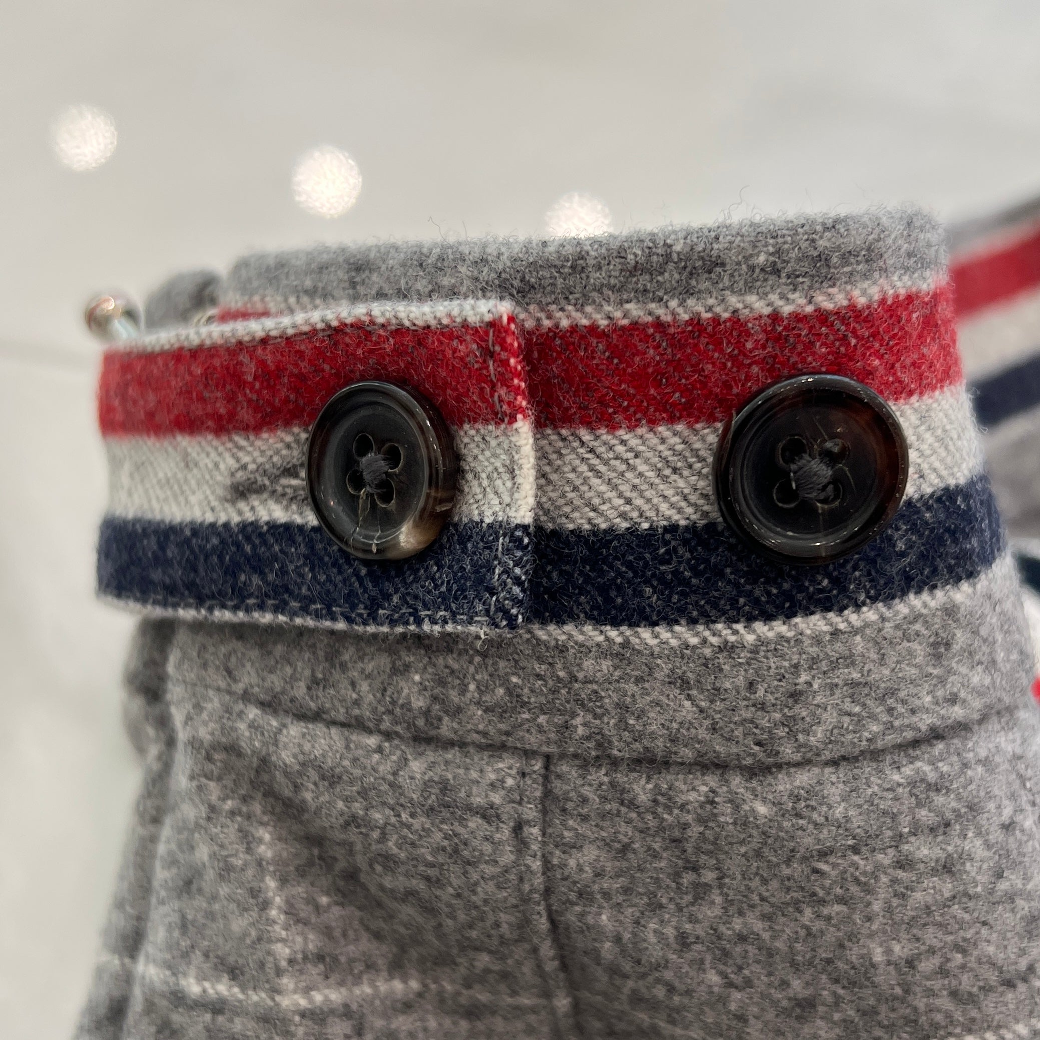 THOM BROWNE 4Bar Checkered Pleated High-Low Skirt FGC402A-F0039-035 Size 38 トムブラウン 4バー チェック柄 プリーツ ハイロースカート サイズ38