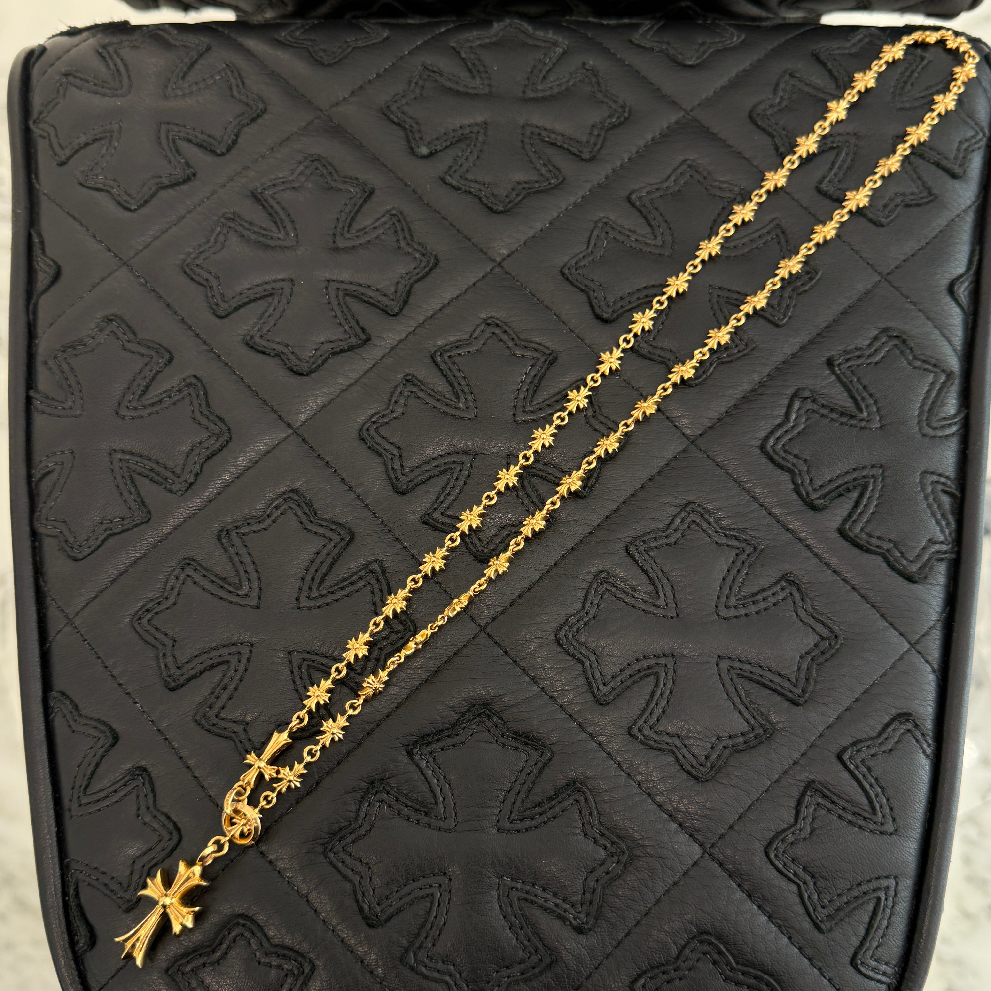CHROME HEARTS 22K ROSARIO Necklace Size 24 Inch クロムハーツ 22K