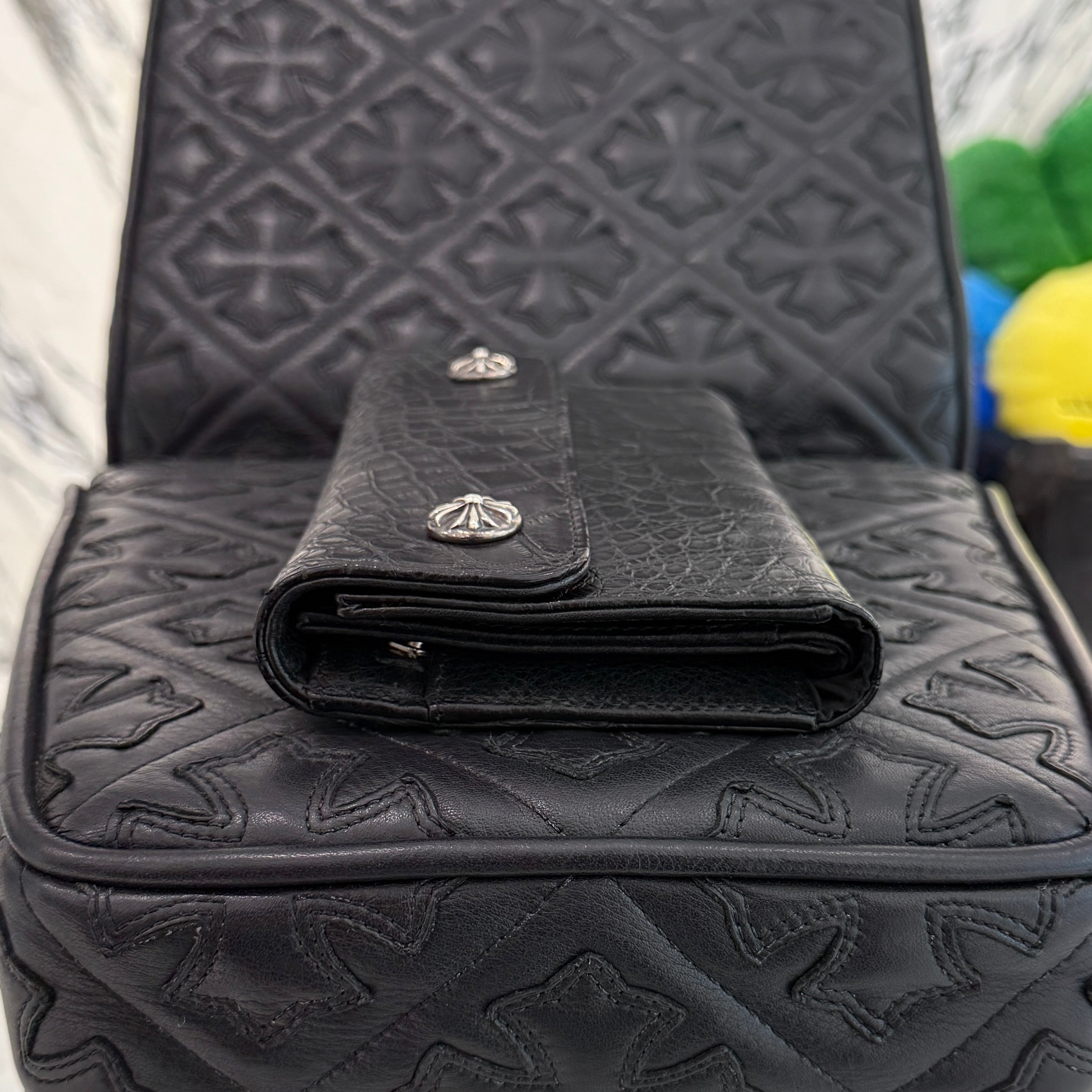 CHROME HEARTS Alligator Leather Wave Cross Ball Wallet クロムハーツ アリゲーターレザー ウェーブ クロスボール ウォレット