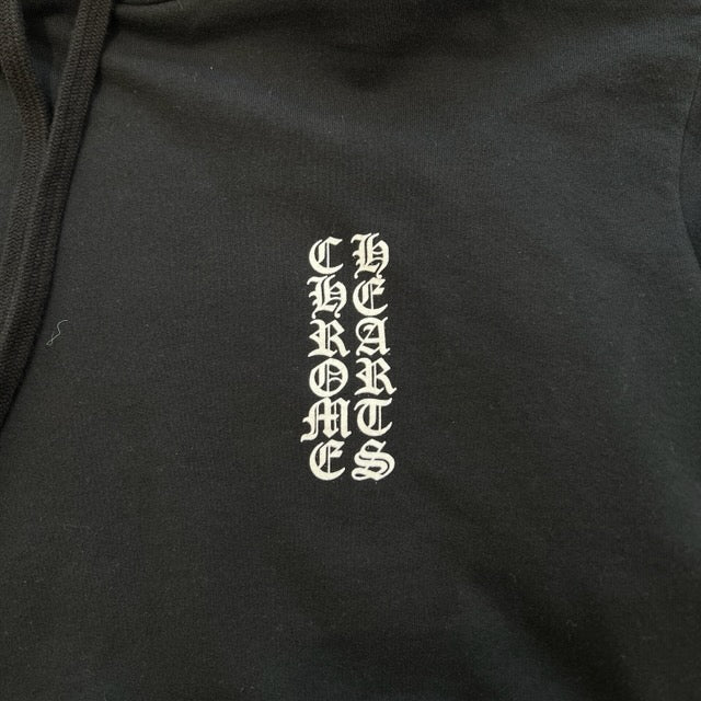 CHROME HEARTS Vertical Logo Pullover Hoodie Size M クロムハーツ ヴァーティカルロゴ プルオーバーフーディー サイズM