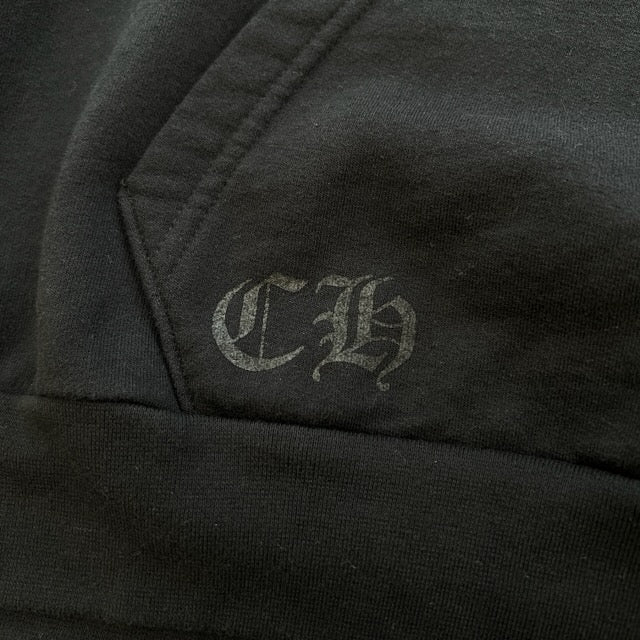 CHROME HEARTS Vertical Logo Pullover Hoodie Size M クロムハーツ ヴァーティカルロゴ プルオーバーフーディー サイズM