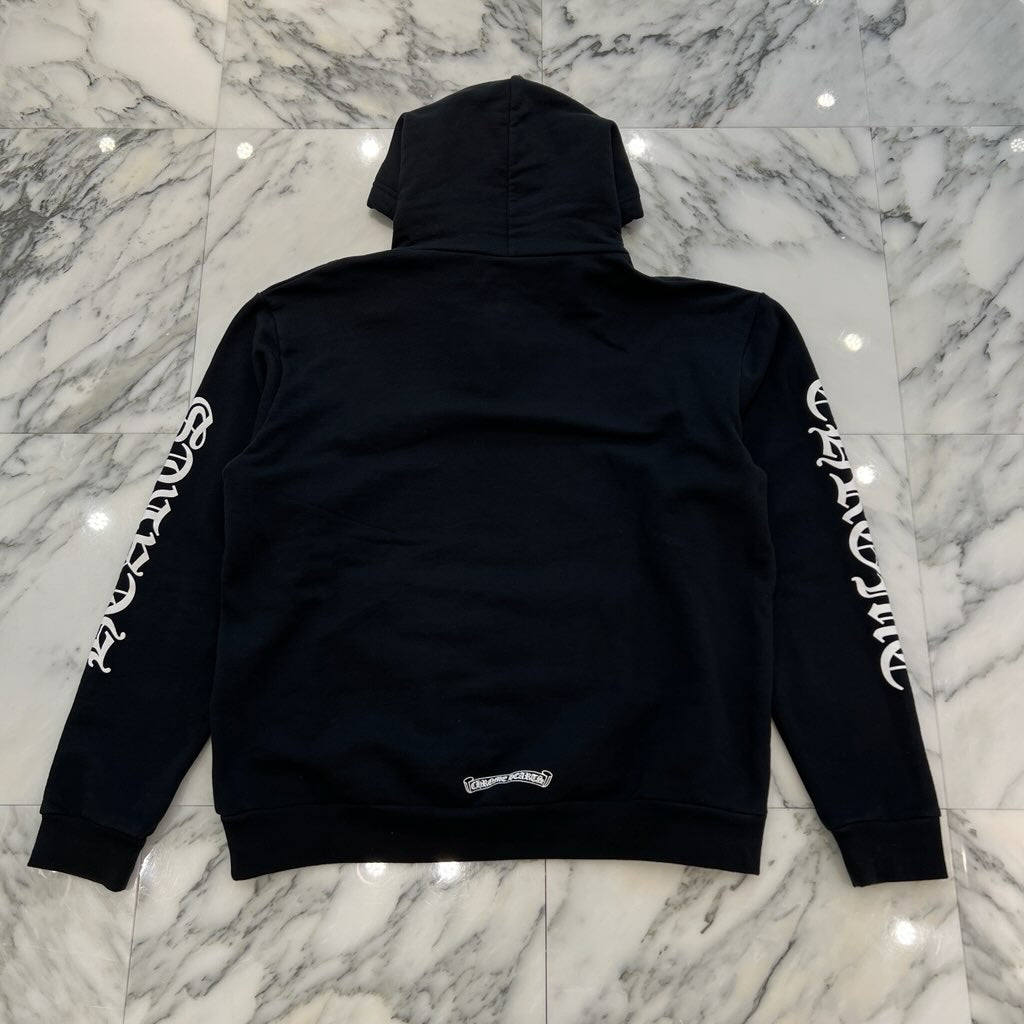 CHROME HEARTS Vertical Logo Pullover Hoodie Size M クロムハーツ ヴァーティカルロゴ プルオーバーフーディー サイズM