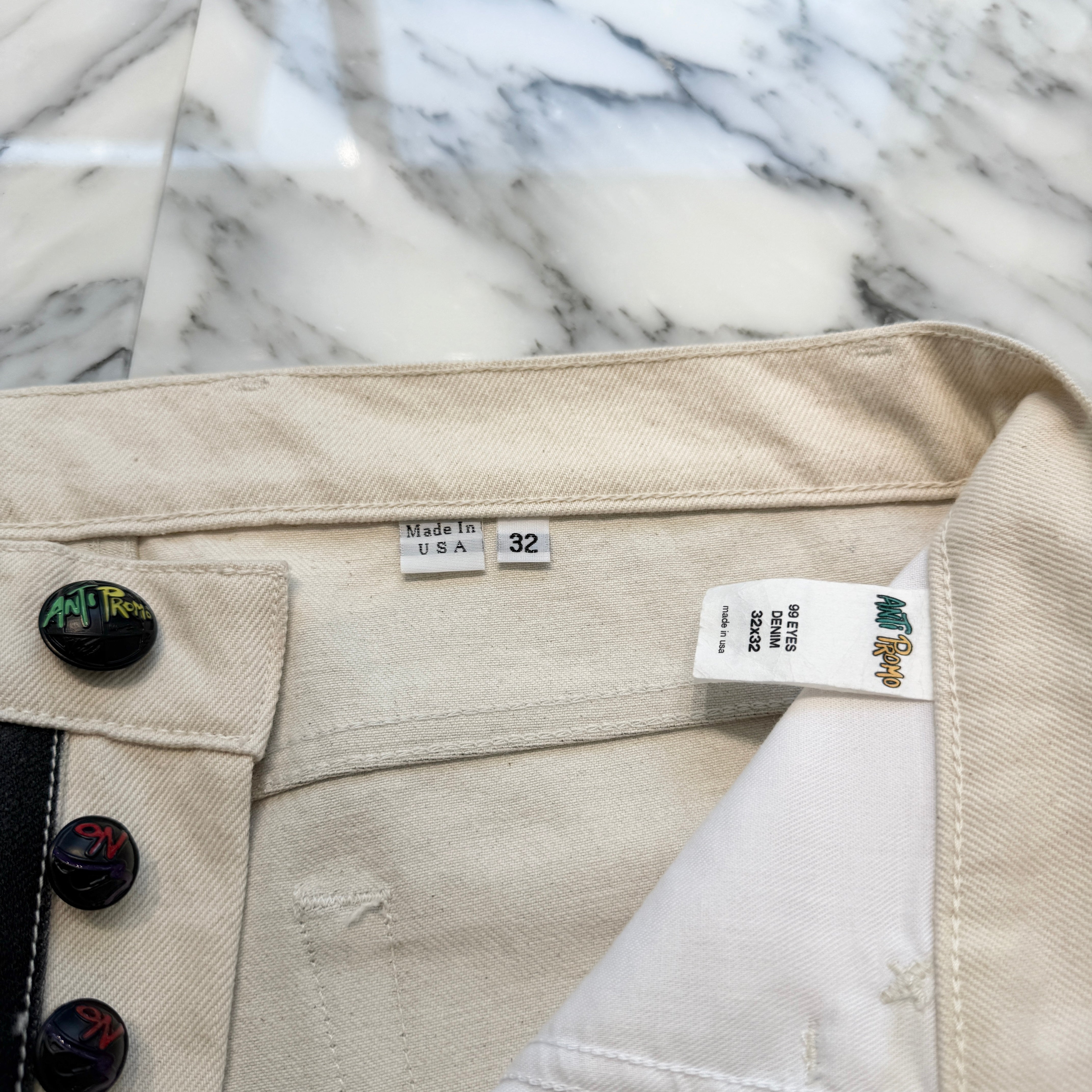 MATTY BOY 2025SS NY Exclusive ANTI PROMO 99 EYES DENIM Size 32×32 マッティボーイ ニューヨーク限定 アンティ プロモ 99アイズ デニム サイズ32×32