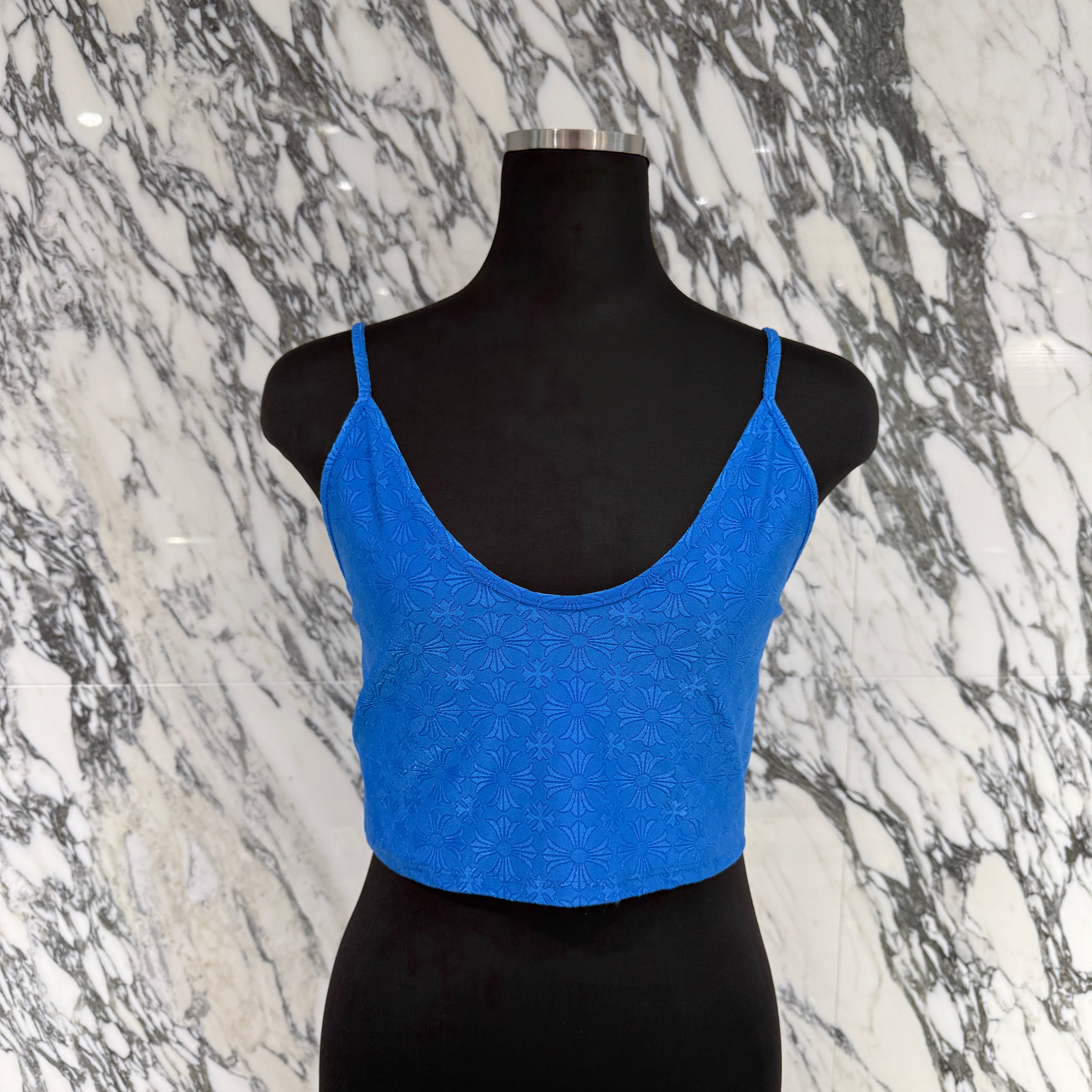 CHROME HEARTS CH Plus Pattern Horseshoe Rubber Print Camisole Size L クロムハーツ CHプラス柄 ホースシューラバープリント キャミソール サイズL