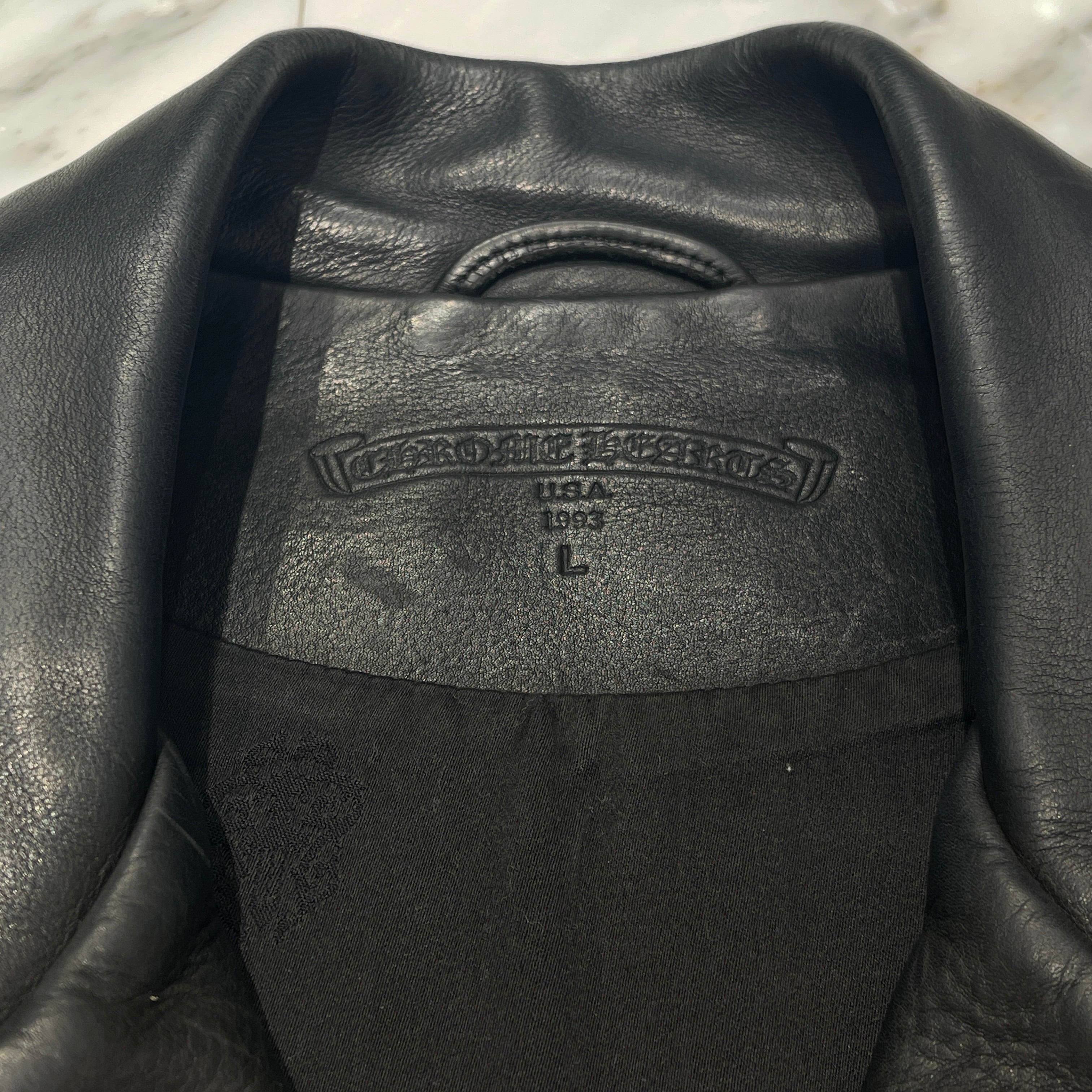 CHROME HEARTS Le Fleur Western Leather Vest Size L クロムハーツ ラ・フルール ウェスタンレザーベスト サイズL