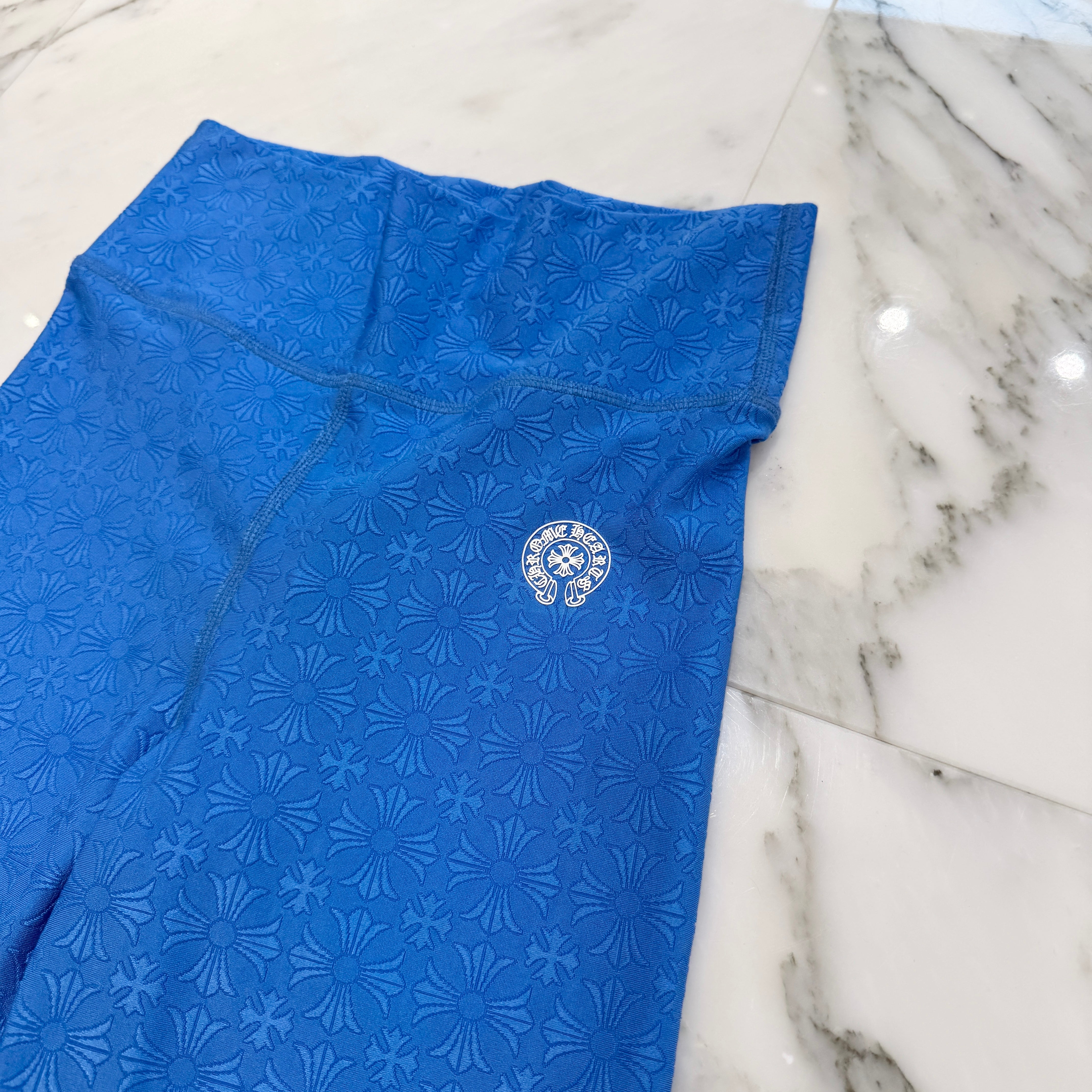 CHROME HEARTS CH Plus Pattern Horseshoe Rubber Print Leggings Size M クロムハーツ CHプラス柄 ホースシューラバープリント レギンス サイズM