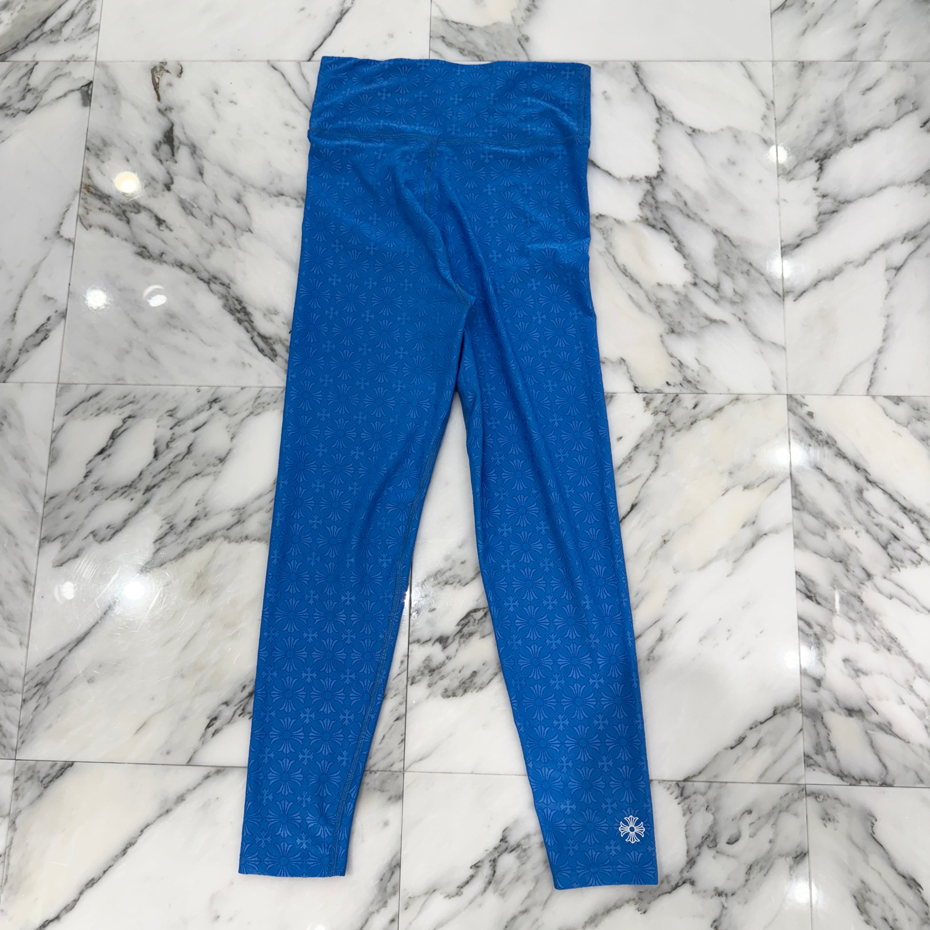 CHROME HEARTS CH Plus Pattern Horseshoe Rubber Print Leggings Size M クロムハーツ CHプラス柄 ホースシューラバープリント レギンス サイズM