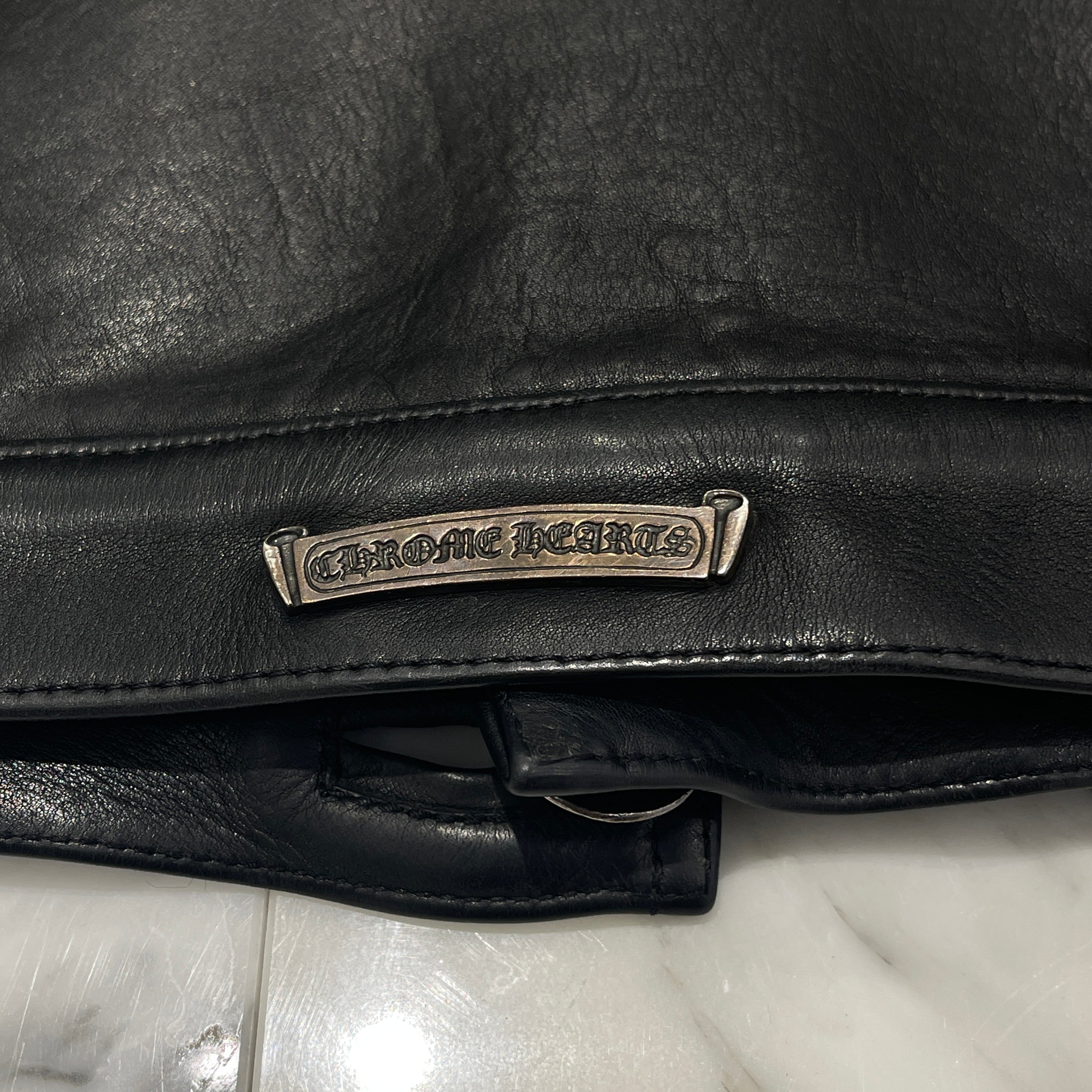 CHROME HEARTS Le Fleur Western Leather Vest Size L クロムハーツ ラ・フルール ウェスタンレザーベスト サイズL