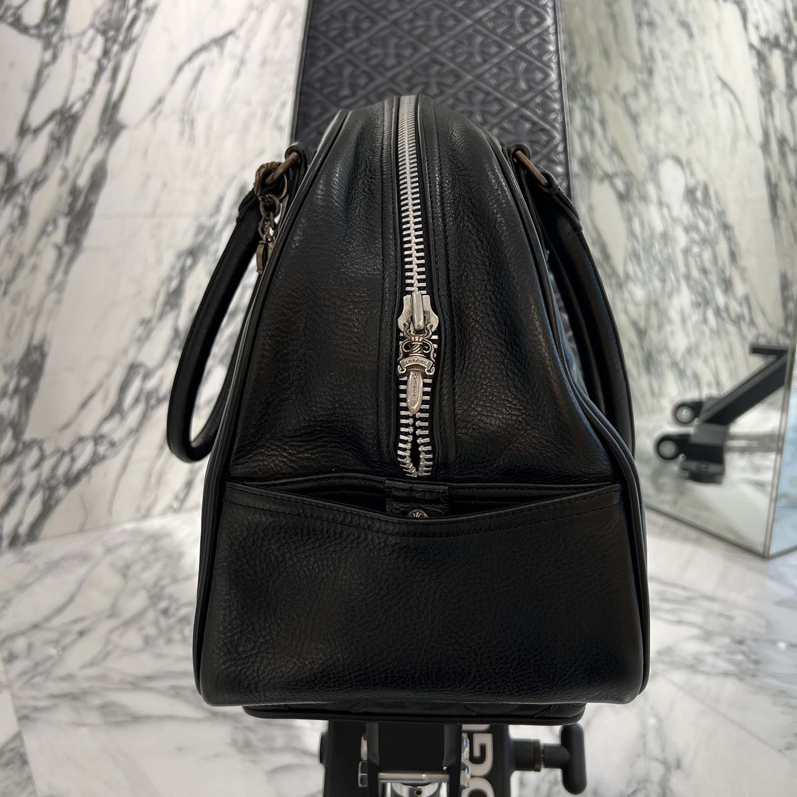 CHROME HEARTS Medium GYM Cemetery Cross Patch Hand Bag クロムハーツ ミディアム ジム セメタリークロスパッチ ハンドバッグ