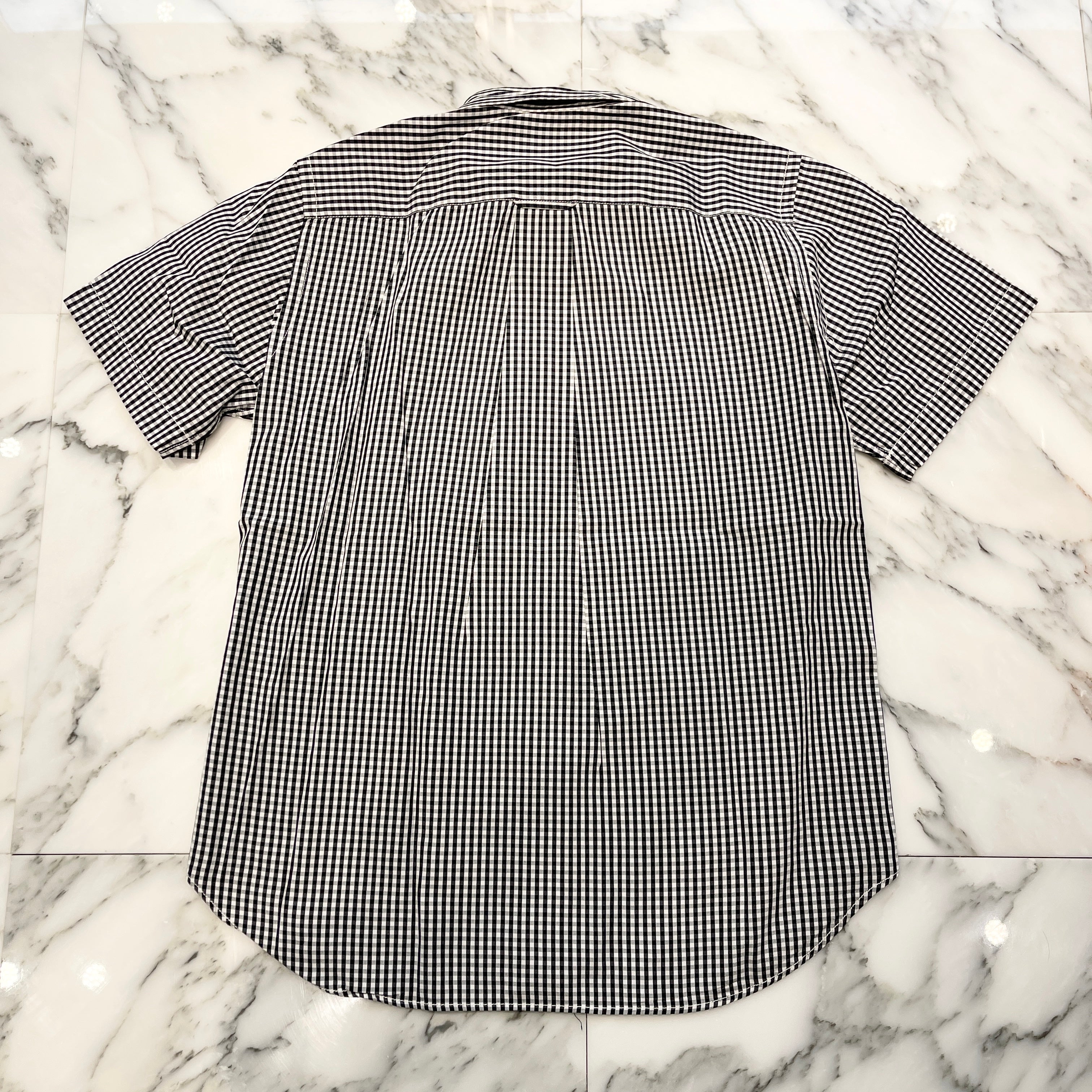 COMME des GARCONS Stripe Patch Work Shirt HQ-B038 Size XS コムデギャルソン ストライプ柄 パッチワーク シャツ サイズXS