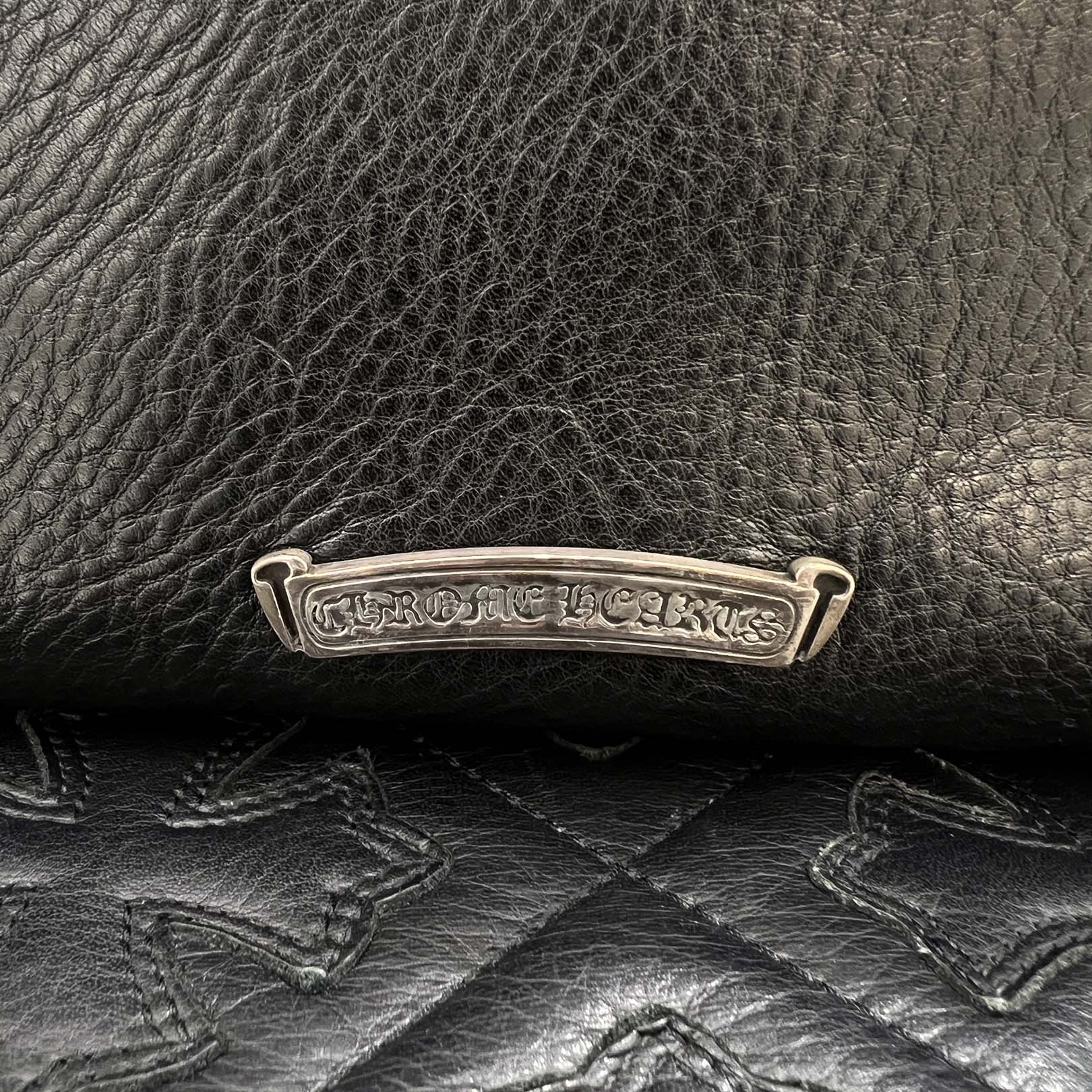 CHROME HEARTS Medium GYM Cemetery Cross Patch Hand Bag クロムハーツ ミディアム ジム セメタリークロスパッチ ハンドバッグ