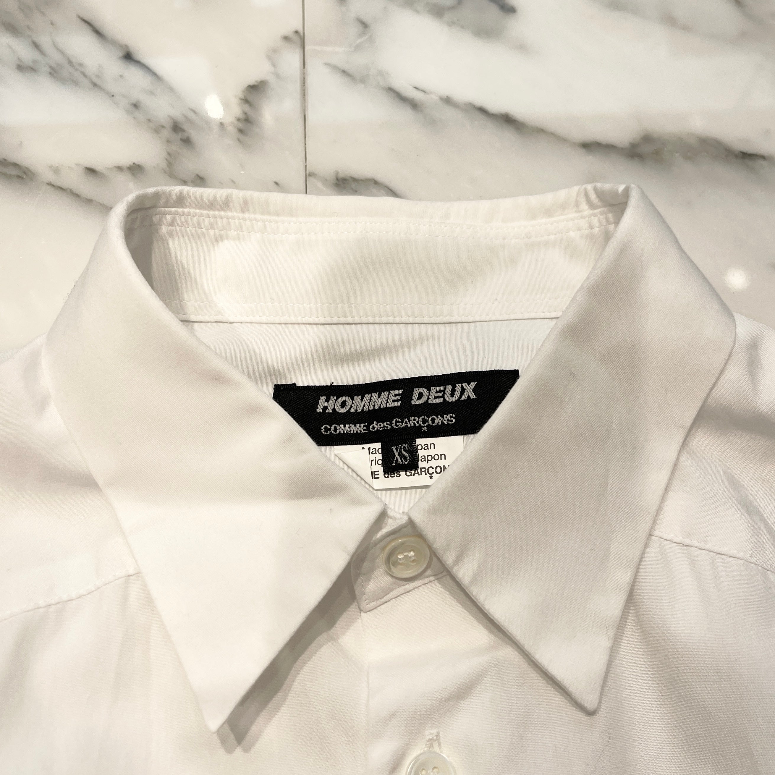 COMME des GARCONS Homme Deux Studded Shirt 1T-B012 Size XS コムデギャルソン オムドゥ スタッズ装飾シャツ サイズXS