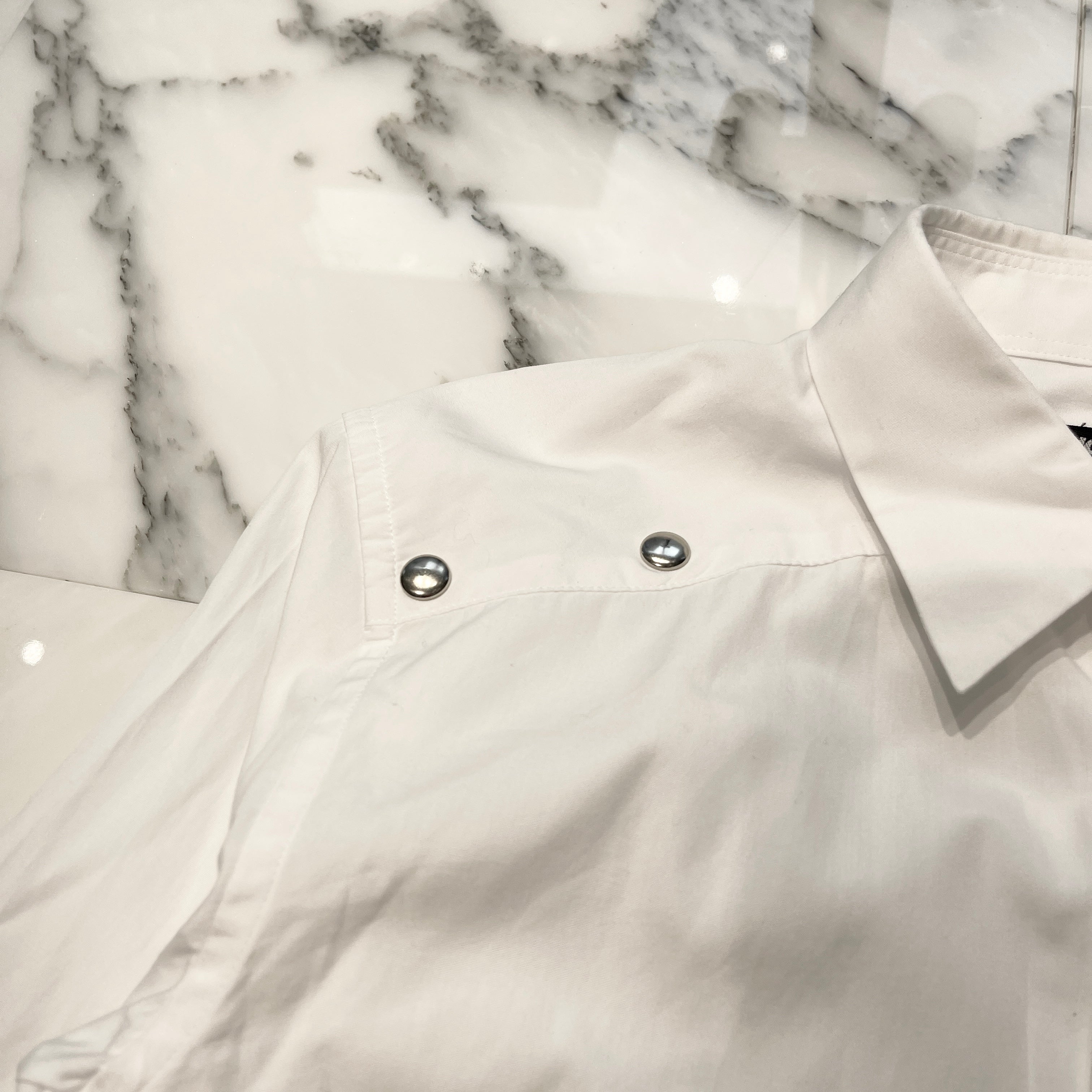 COMME des GARCONS Homme Deux Studded Shirt 1T-B012 Size XS コムデギャルソン オムドゥ スタッズ装飾シャツ サイズXS