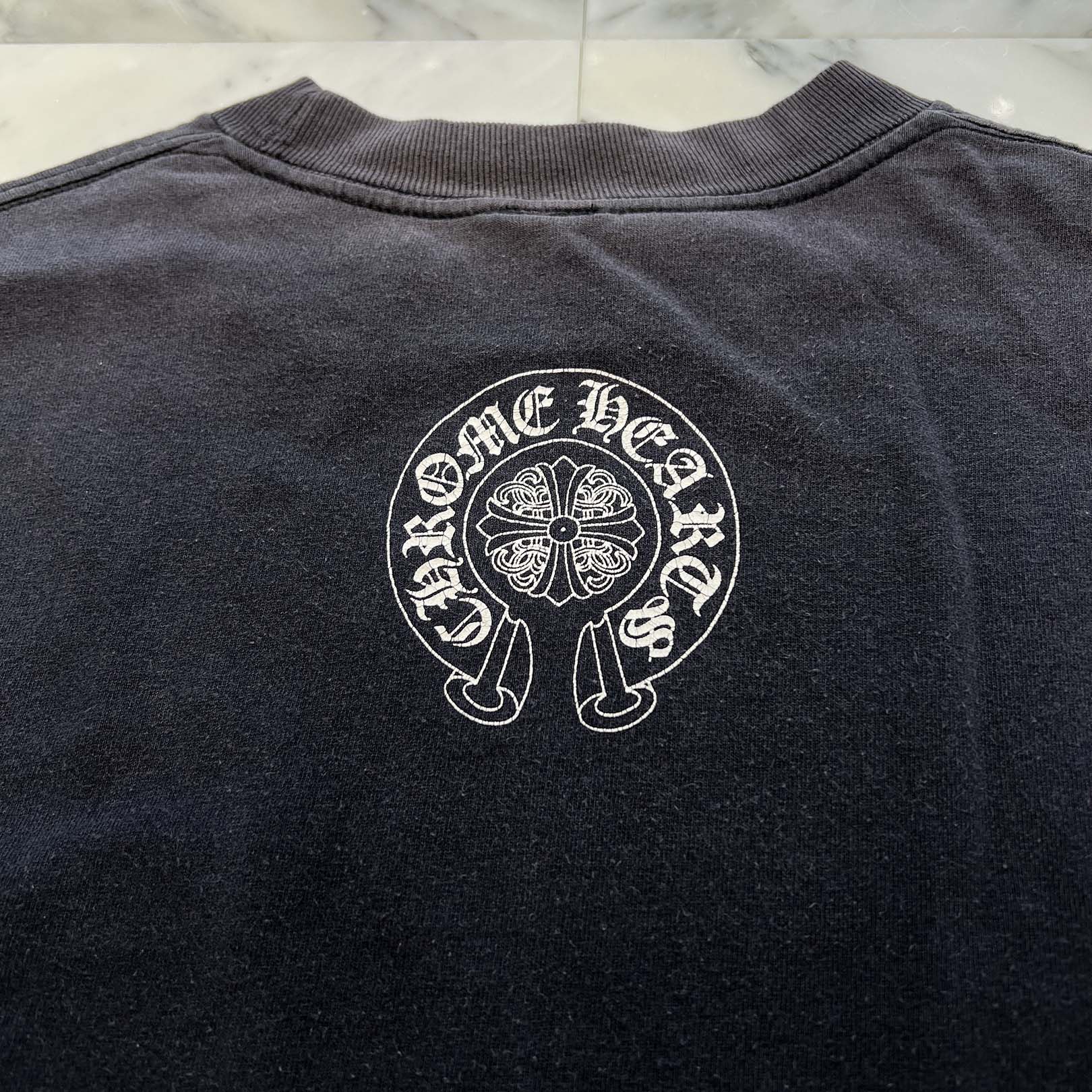 CHROME HEARTS Back Horseshoe Vine Dagger Long Sleeve Tee Size M クロムハーツ バックホースシュー ヴァインダガー ロングスリーブＴシャツ サイズＭ