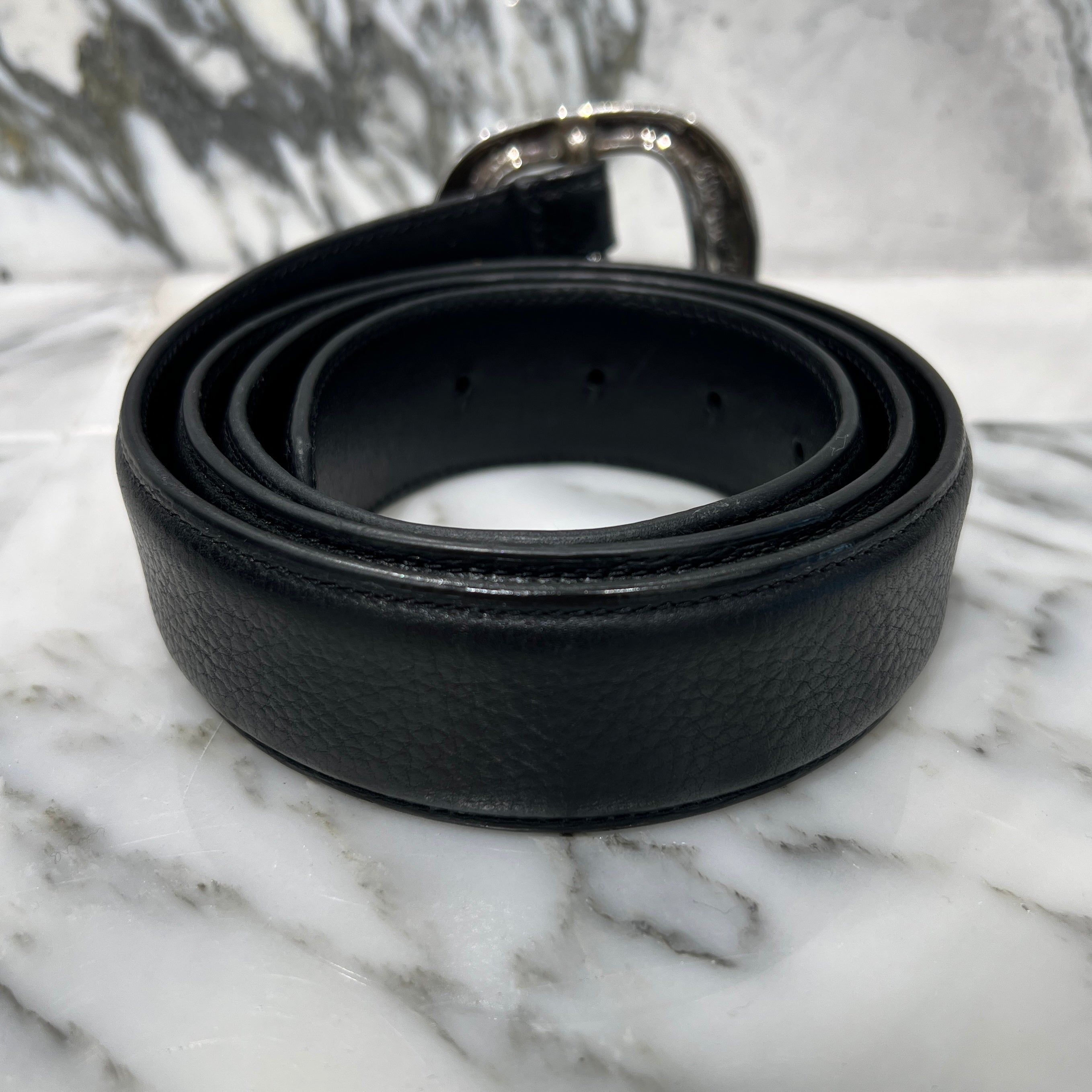 CHROME HEARTS Gunslinger Leather Belt Size 38 クロムハーツ ガンスリンガー レザーベルト サイズ38