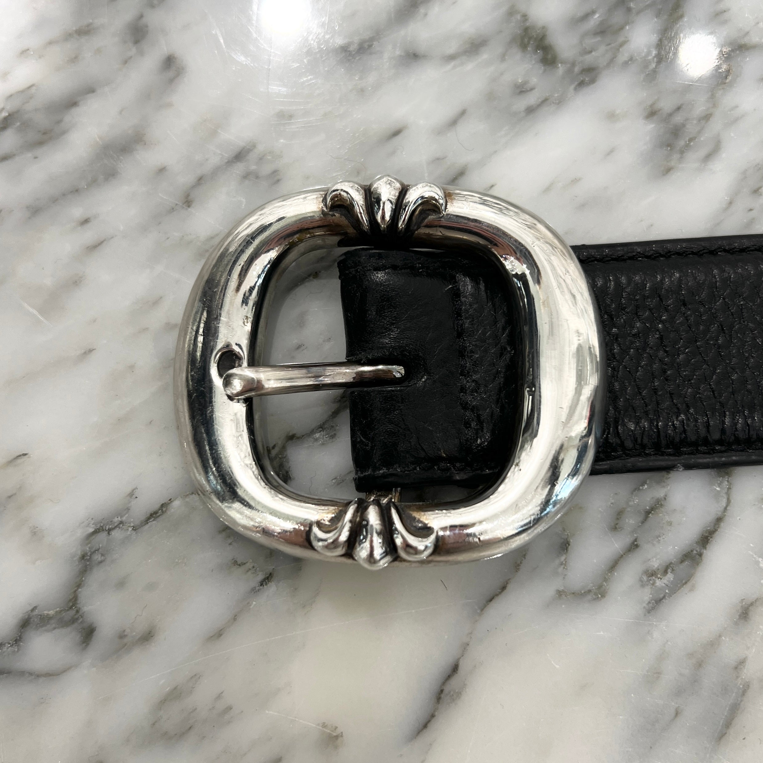 CHROME HEARTS Gunslinger Leather Belt Size 38 クロムハーツ ガンスリンガー レザーベルト サイズ38