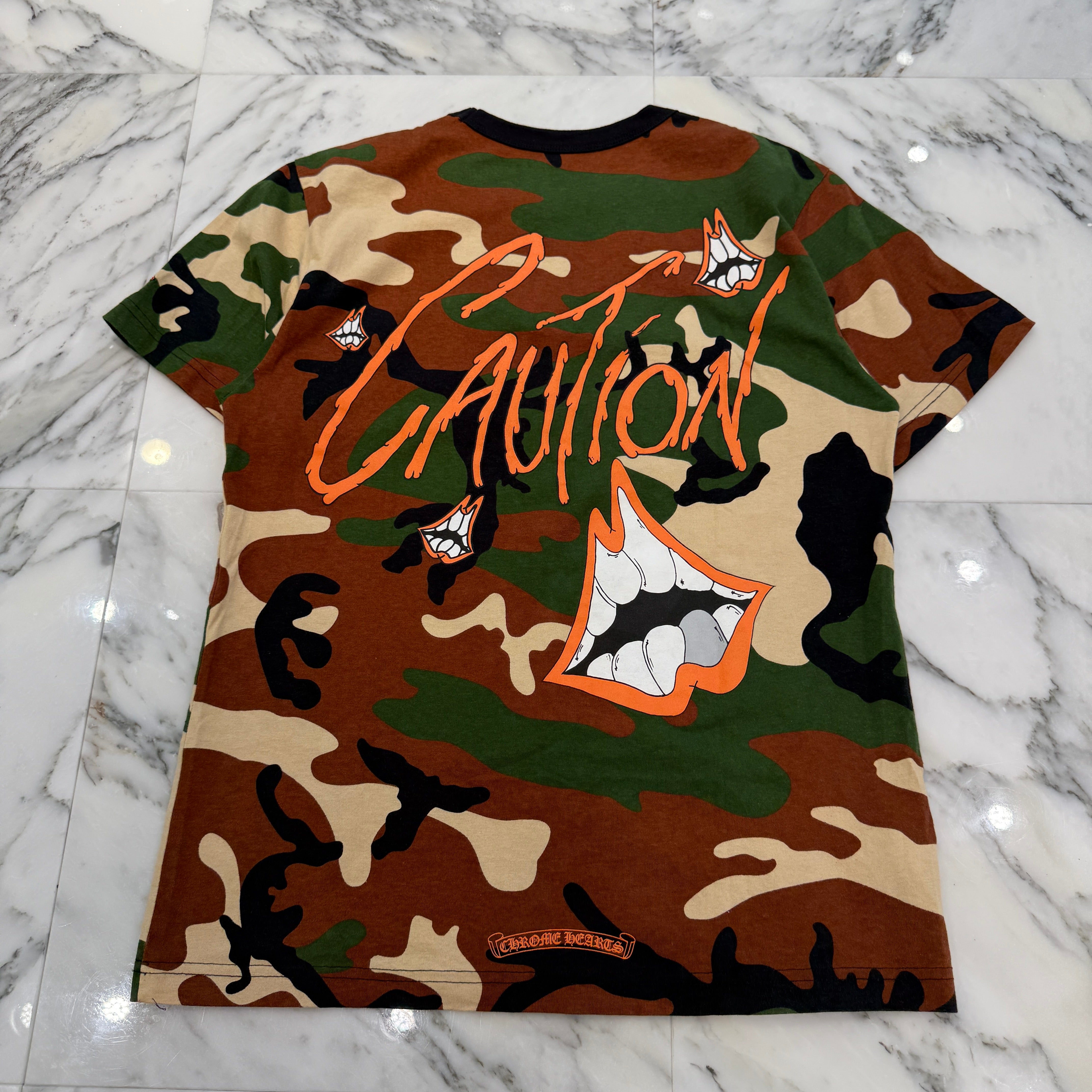 CHROME HEARTS × MATTY BOY 2022SS PPO CAUTION Tee Size L クロムハーツ × マッティボーイ コーションTシャツ サイズL