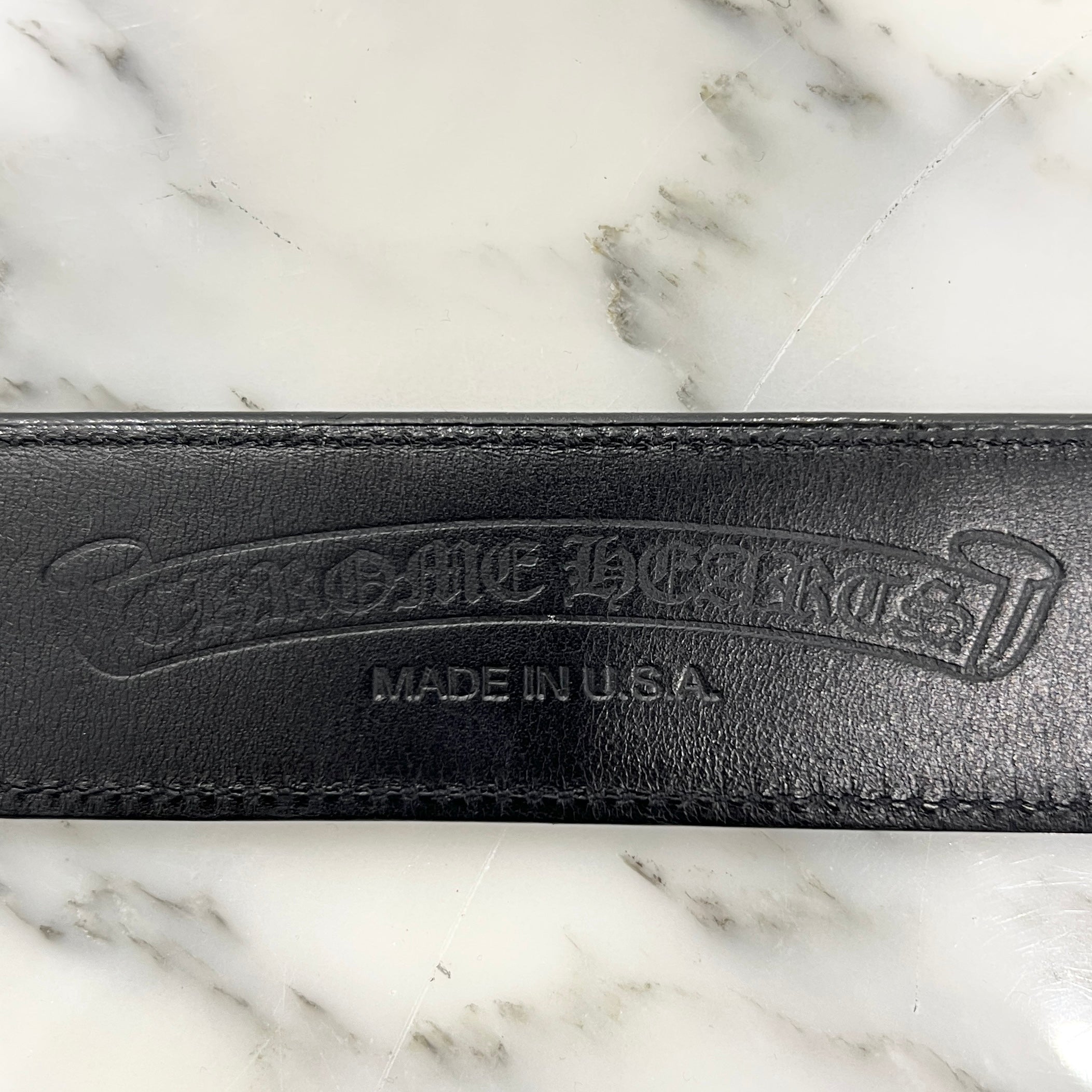 CHROME HEARTS Gunslinger Leather Belt Size 38 クロムハーツ ガンスリンガー レザーベルト サイズ38