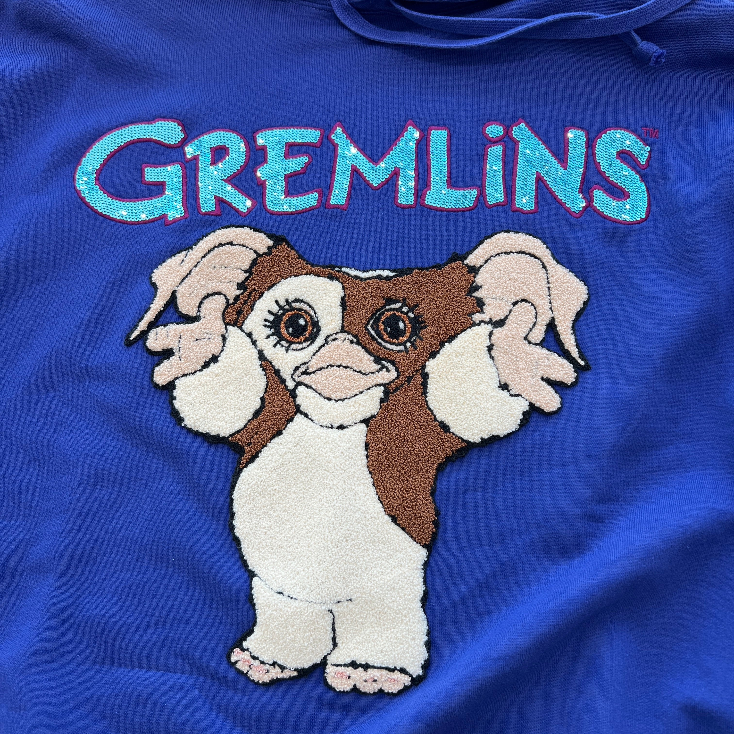 GUCCI "Gremlins" Felted Cotton Jersey Hooded Sweatshirt 747706 XJFL6 Size L グッチ グレムリンズ フェルト コットンジャージー フーデッド スウェットシャツ サイズL