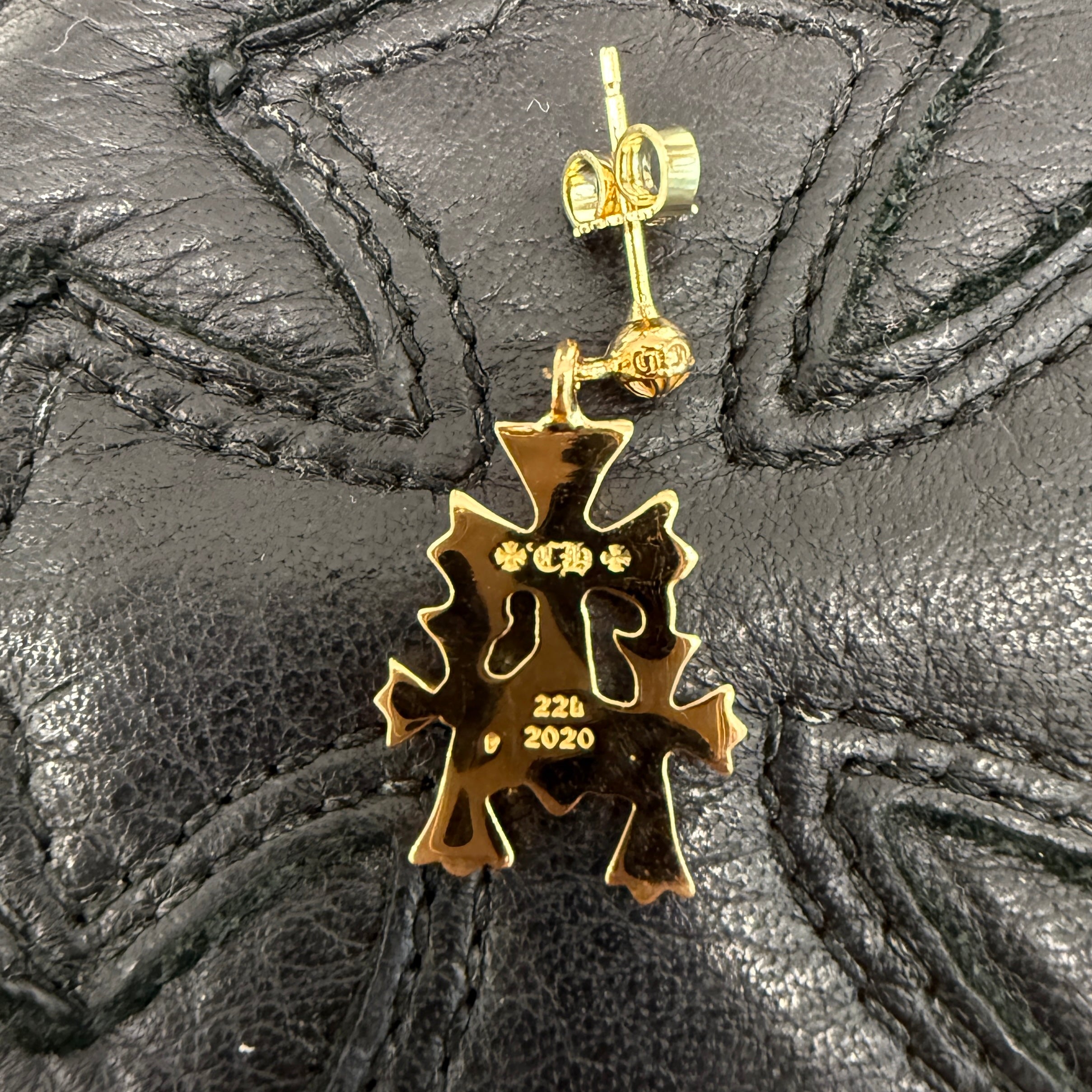 CHROME HEARTS 22K Triple Cross Earring クロムハーツ 22K トリプルクロス イヤリング ピアス