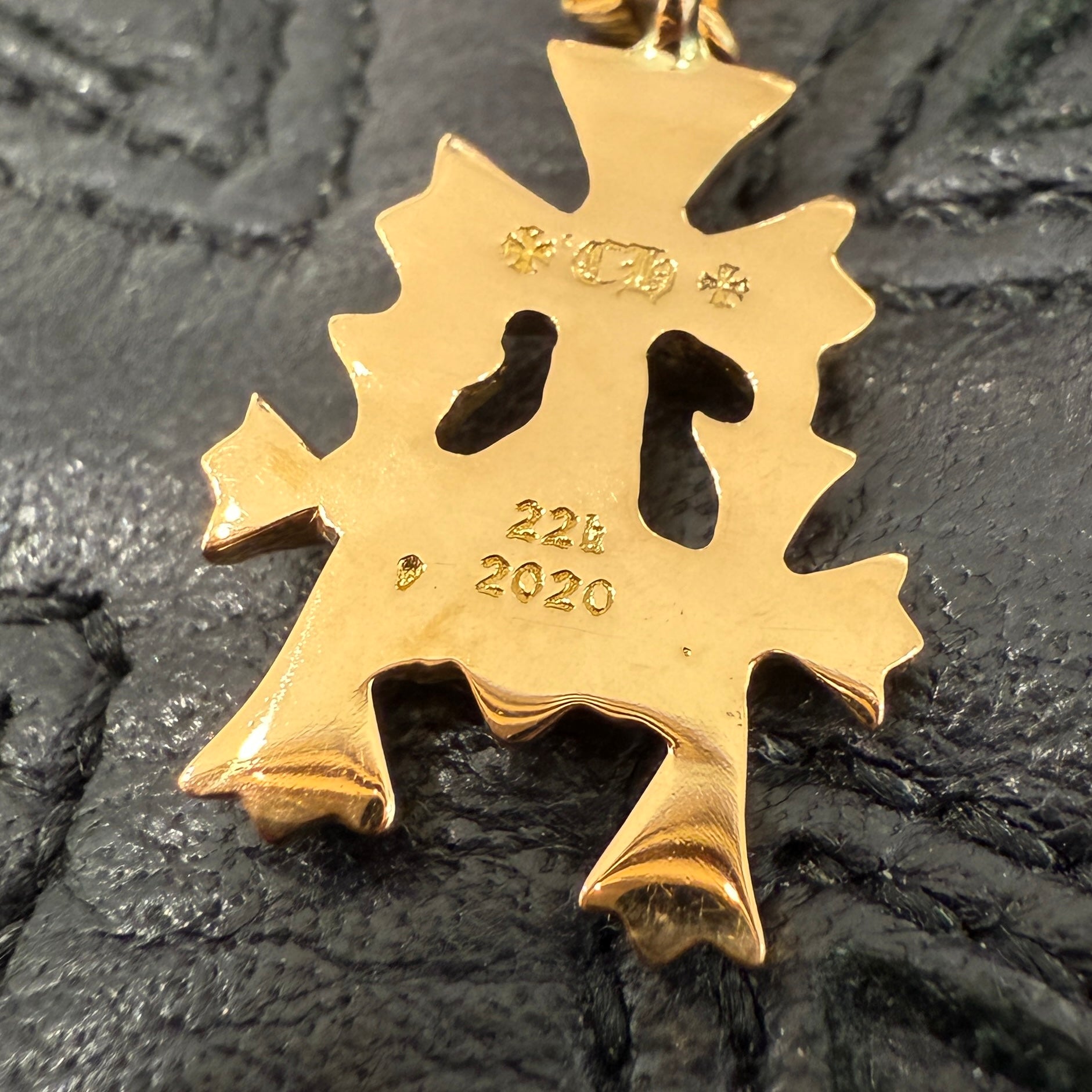 CHROME HEARTS 22K Triple Cross Earring クロムハーツ 22K トリプルクロス イヤリング ピアス