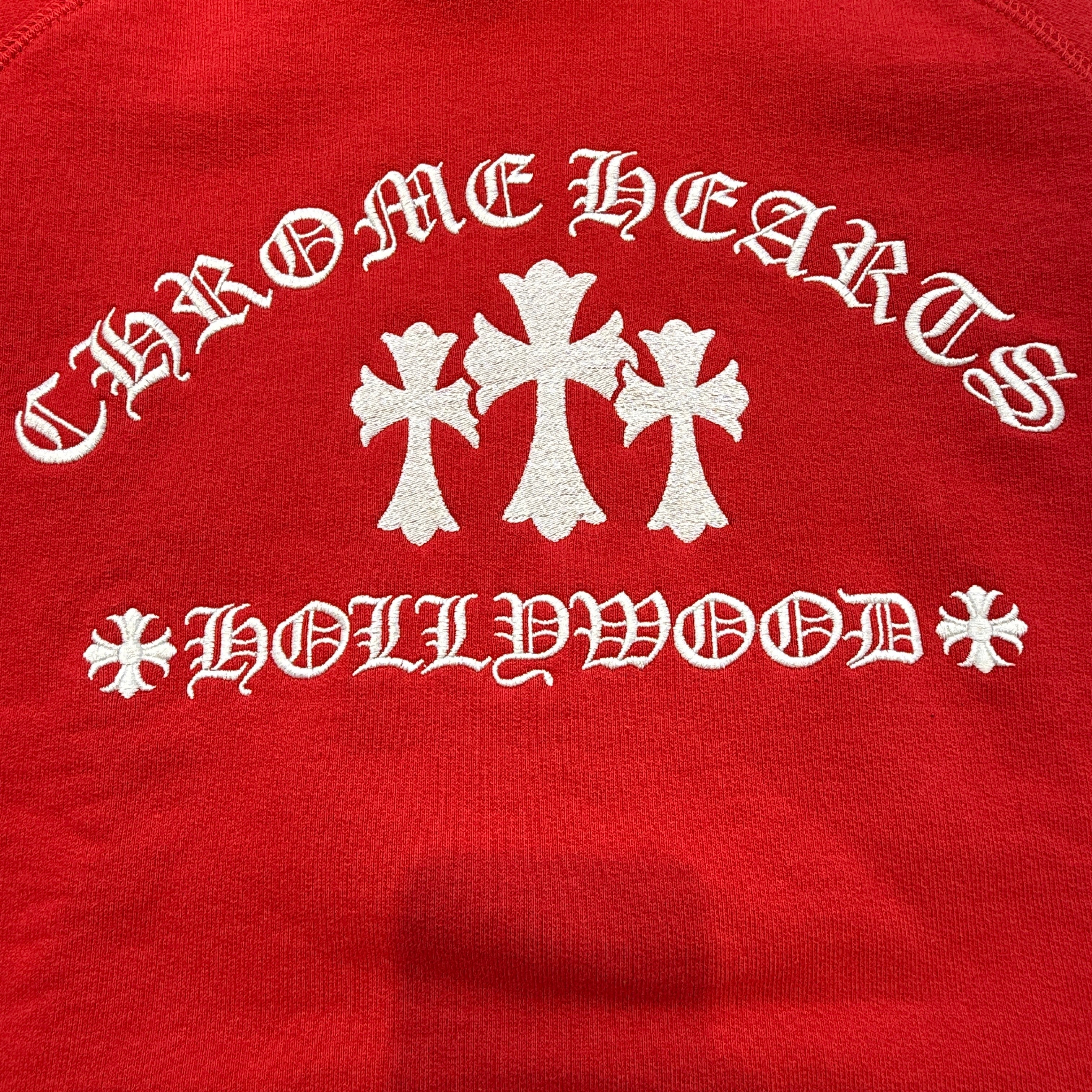 CHROME HEARTS Y NOT King Taco Cemetery Cross Embroidery Pullover Hoodie Size XL クロムハーツ ワイノット キングタコ セメタリークロス 刺繍 プルオーバーフーディ サイズXL