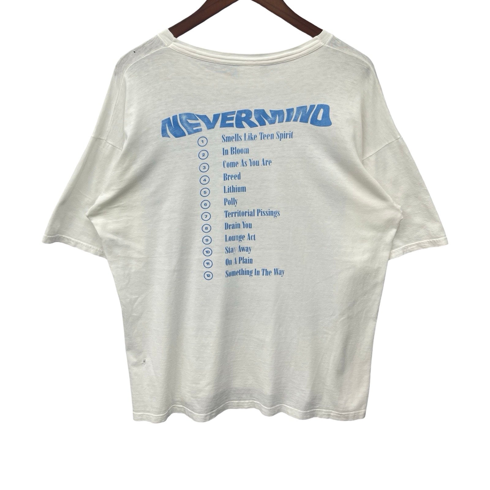Vintage 90’s Nirvana "Never Mind" 1992 S/S Tee Size XL