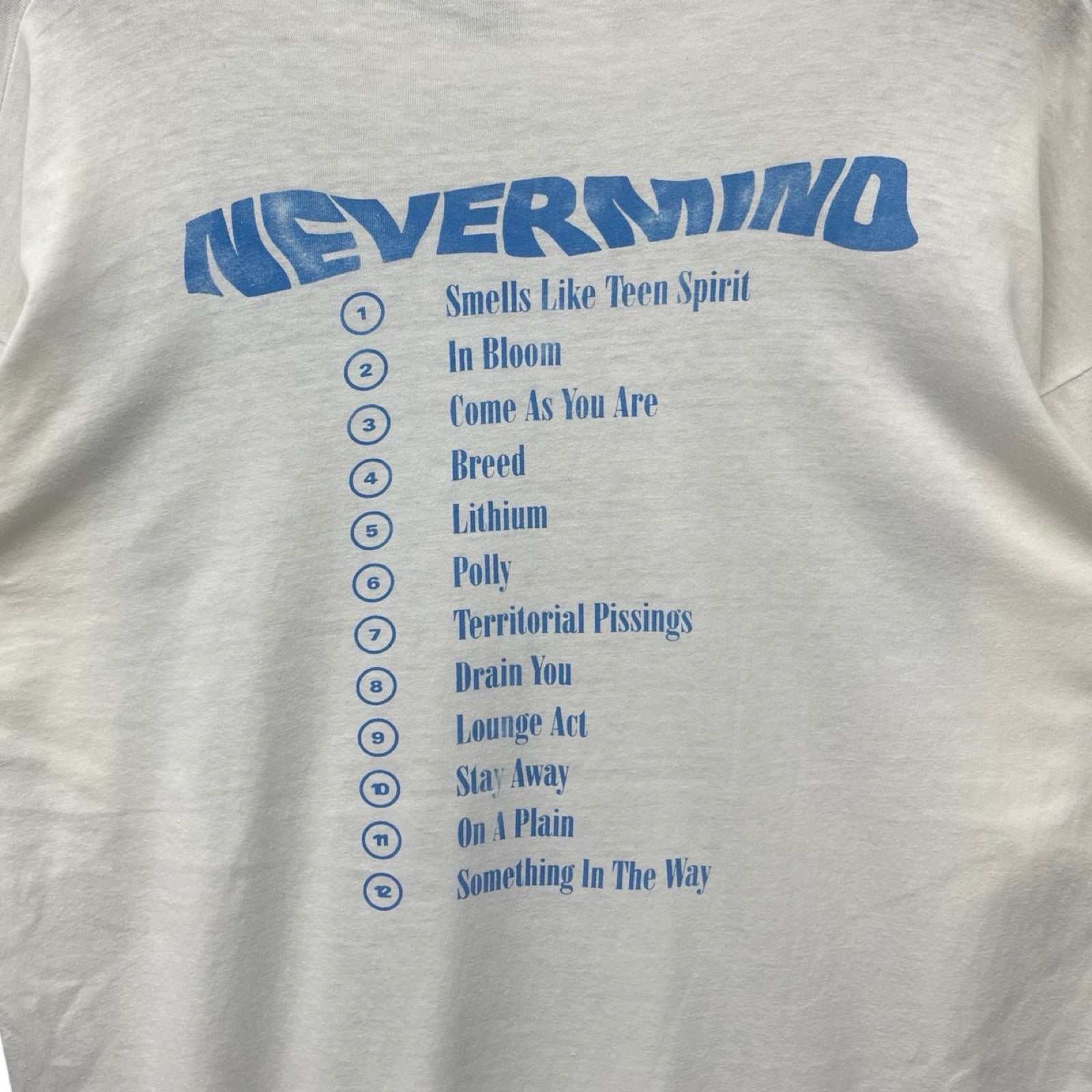 Vintage 90’s Nirvana "Never Mind" 1992 S/S Tee Size XL