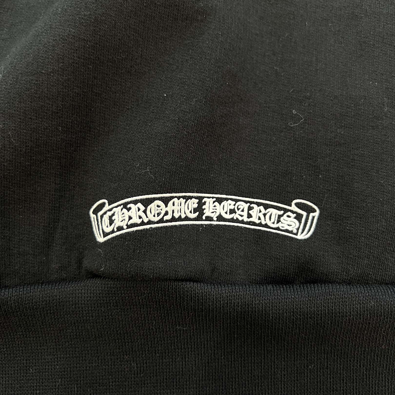 CHROME HEARTS NYC Exclusive Back Scroll Logo Zip Up Hoodie Size XL クロムハーツ ニューヨーク限定 バックスクロールロゴ ジップアップフーディ サイズXL