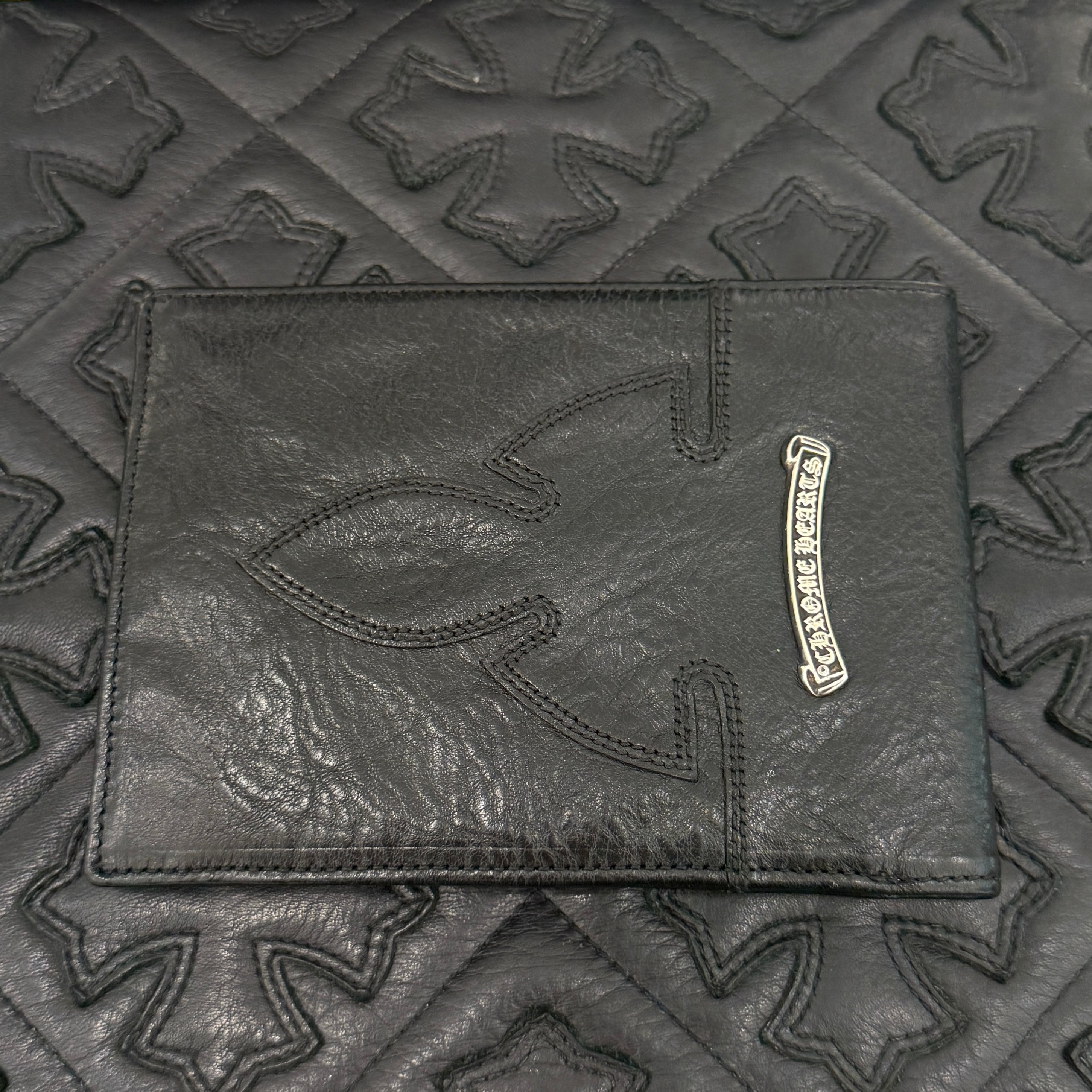 CHROME HEARTS AINT NOTHIN 2 DO BS FLARE Leather Wallet クロムハーツ エイントナッシン 2ドゥ BSフレア レザーウォレット