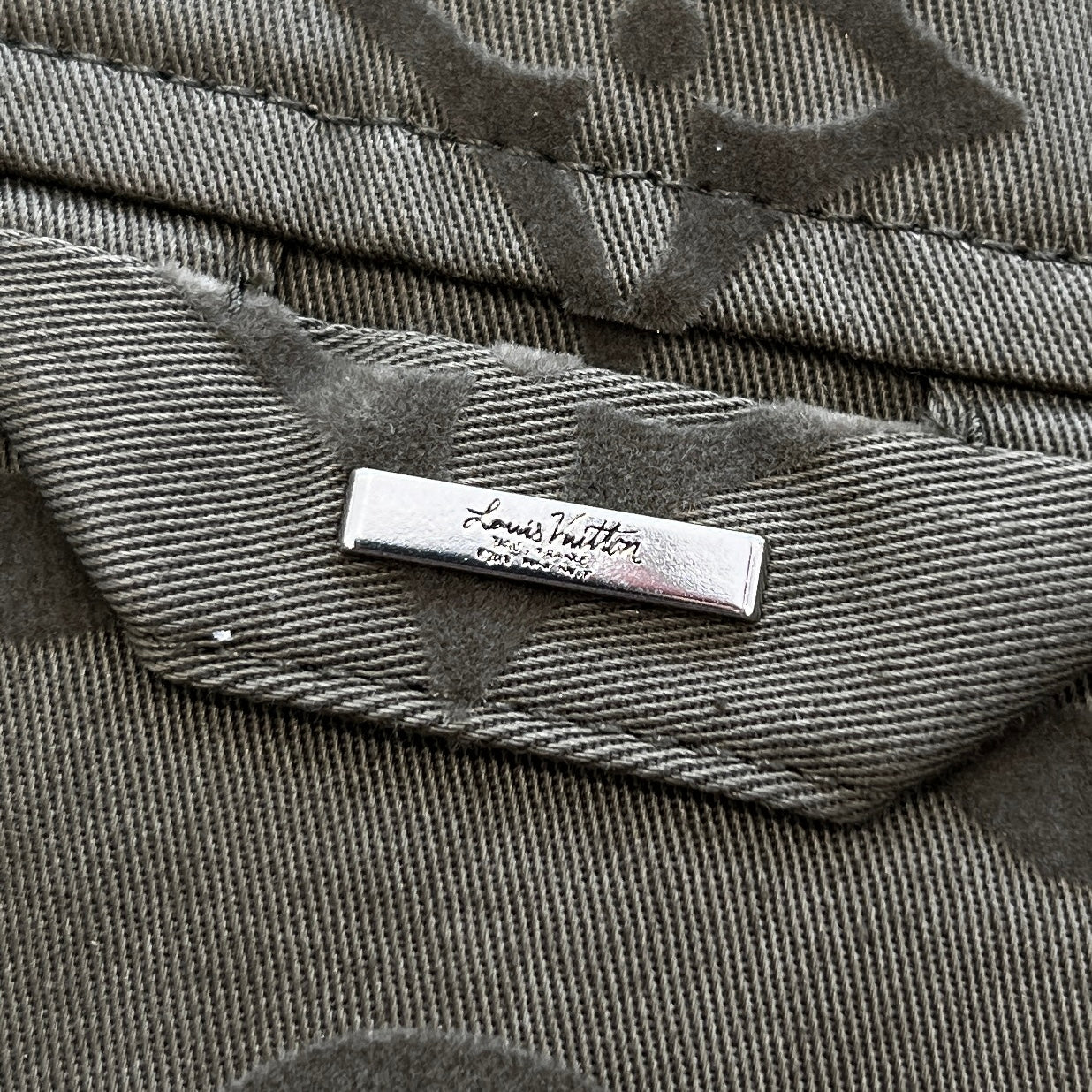 LOUIS VUITTON 2023SS Monogram Cotton Overshirt 1ABNP8 Size S ルイヴィトン モノグラム コットン オーバーシャツ サイズS