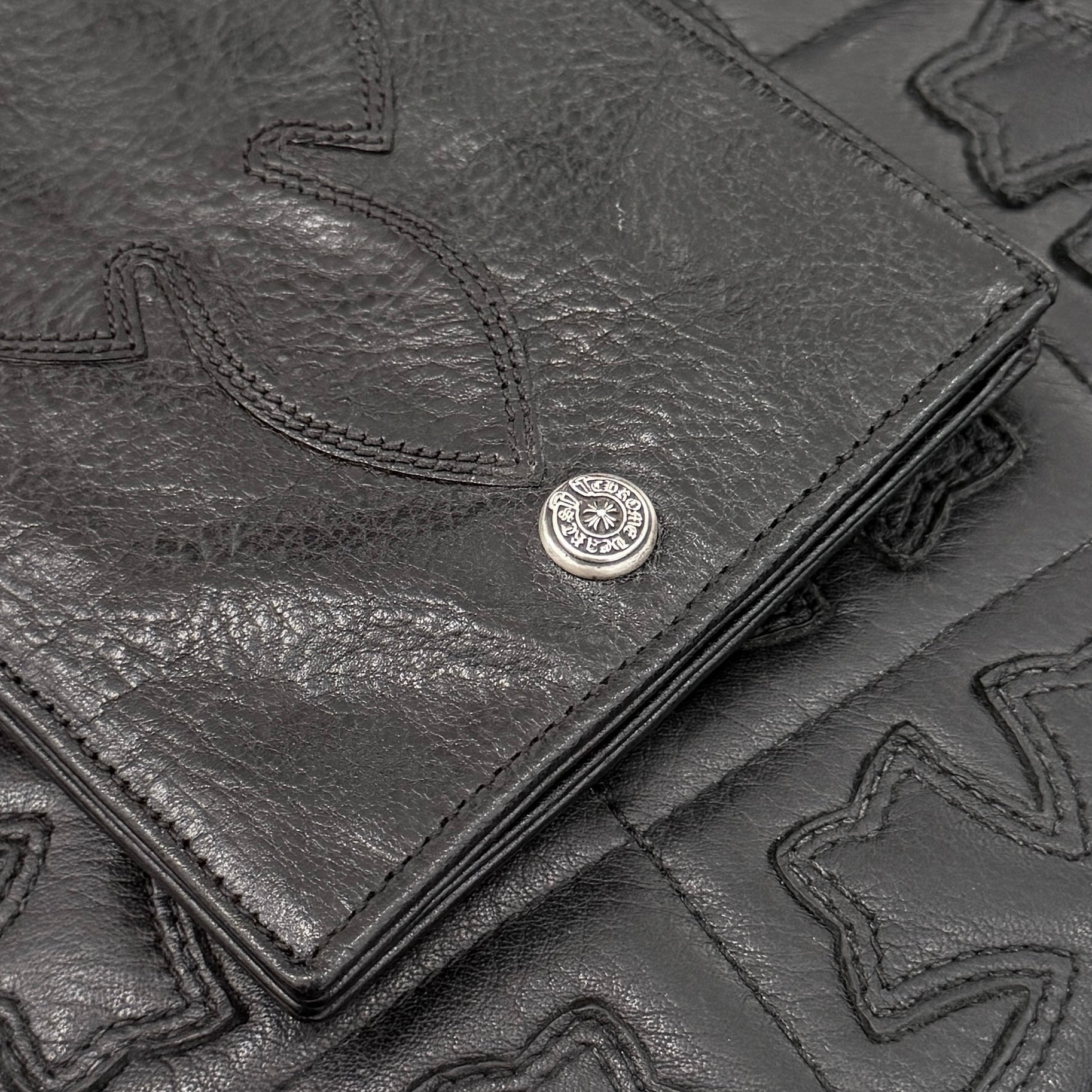 CHROME HEARTS AINT NOTHIN 2 DO BS FLARE Leather Wallet クロムハーツ エイントナッシン 2ドゥ BSフレア レザーウォレット