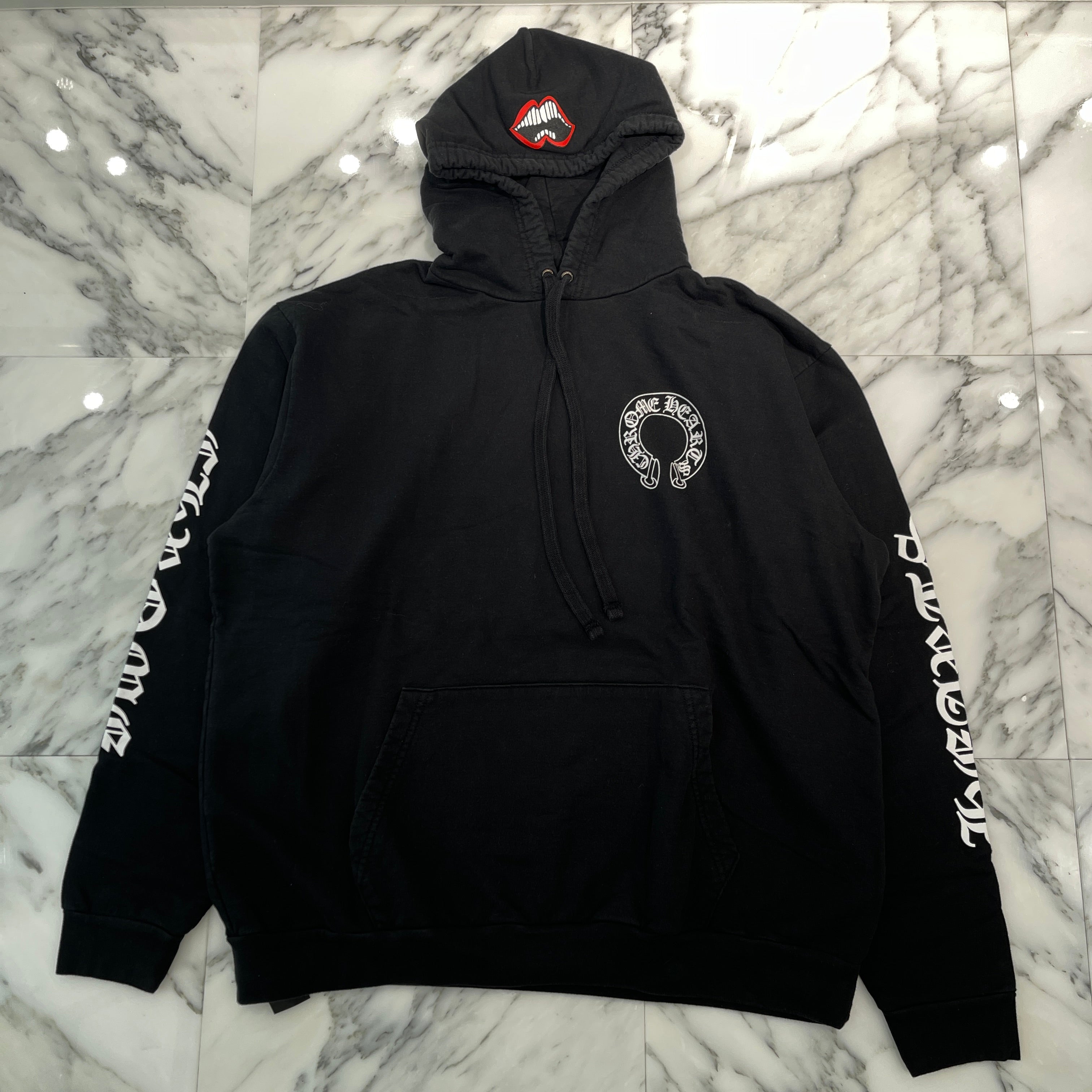 CHROME HEARTS × MATTY BOY Chomper Horseshoe Pullover Hoodie Size XL クロムハーツ × マッティボーイ チョンパー ホースシュー プルオーバーフーディ サイズXL