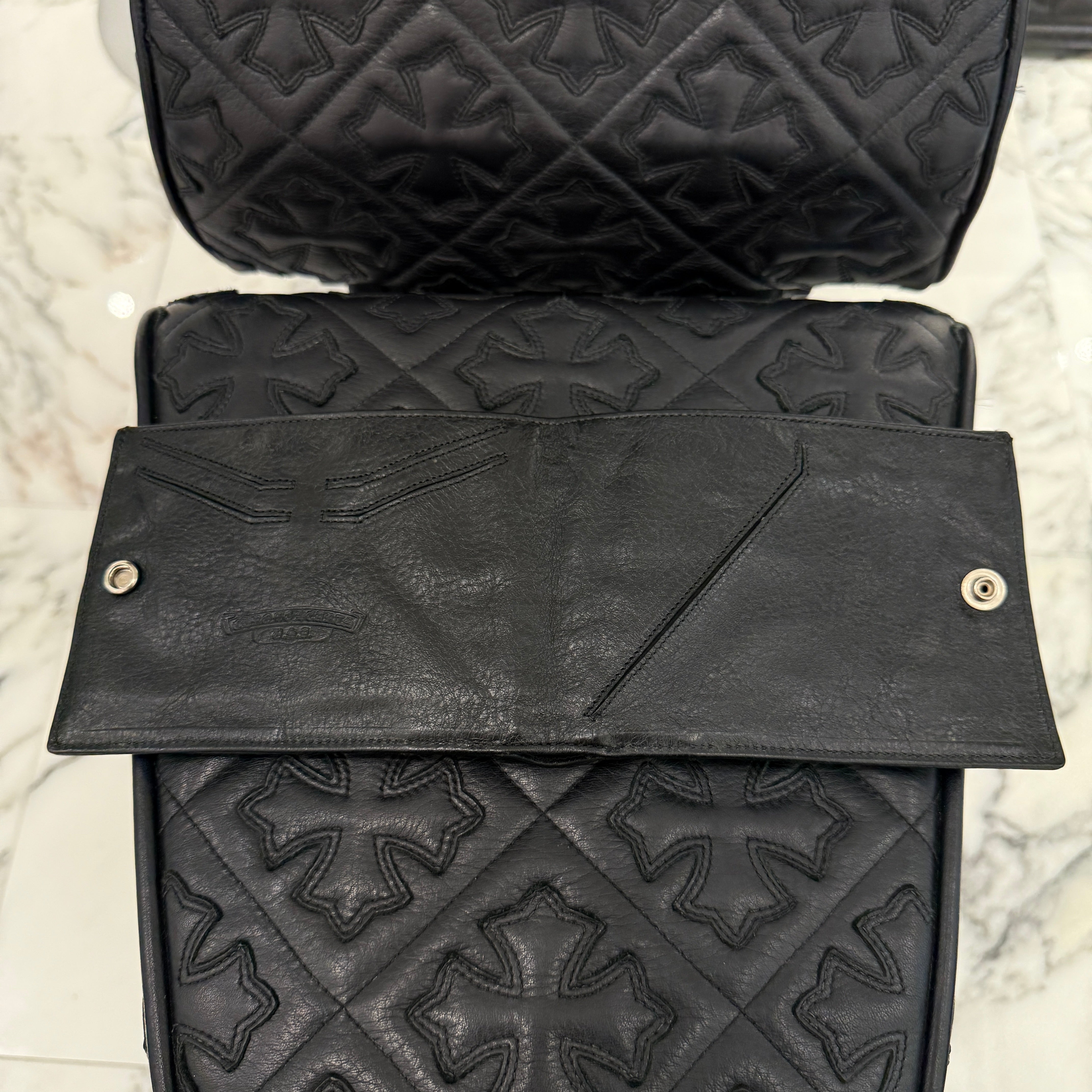 CHROME HEARTS AINT NOTHIN 2 DO BS FLARE Leather Wallet クロムハーツ エイントナッシン 2ドゥ BSフレア レザーウォレット