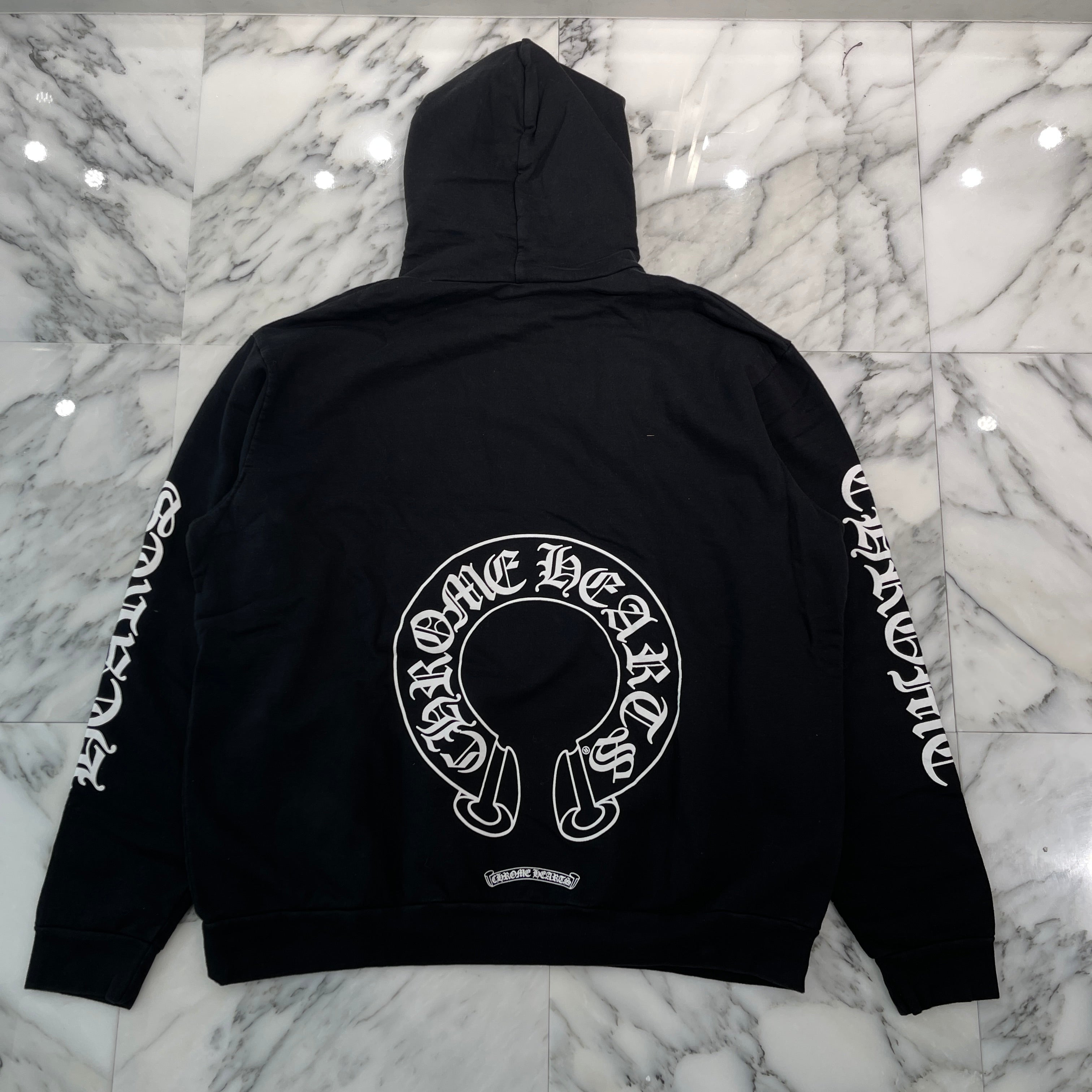 CHROME HEARTS × MATTY BOY Chomper Horseshoe Pullover Hoodie Size XL クロムハーツ × マッティボーイ チョンパー ホースシュー プルオーバーフーディ サイズXL