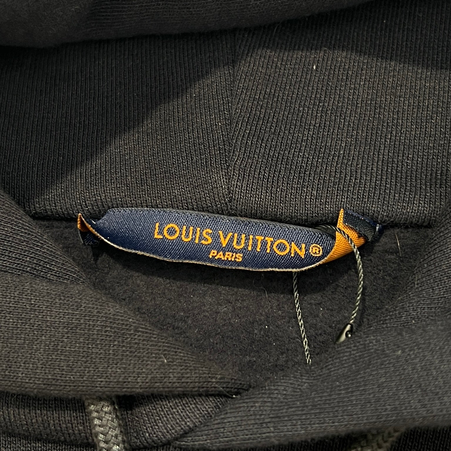 LOUIS VUITTON 2024SS Cotton With Pearl Demier Embroidery Hoodie 1AFJET Size M ルイヴィトン コットン ウィズ パール ダミエ 刺繍 フーディ サイズM