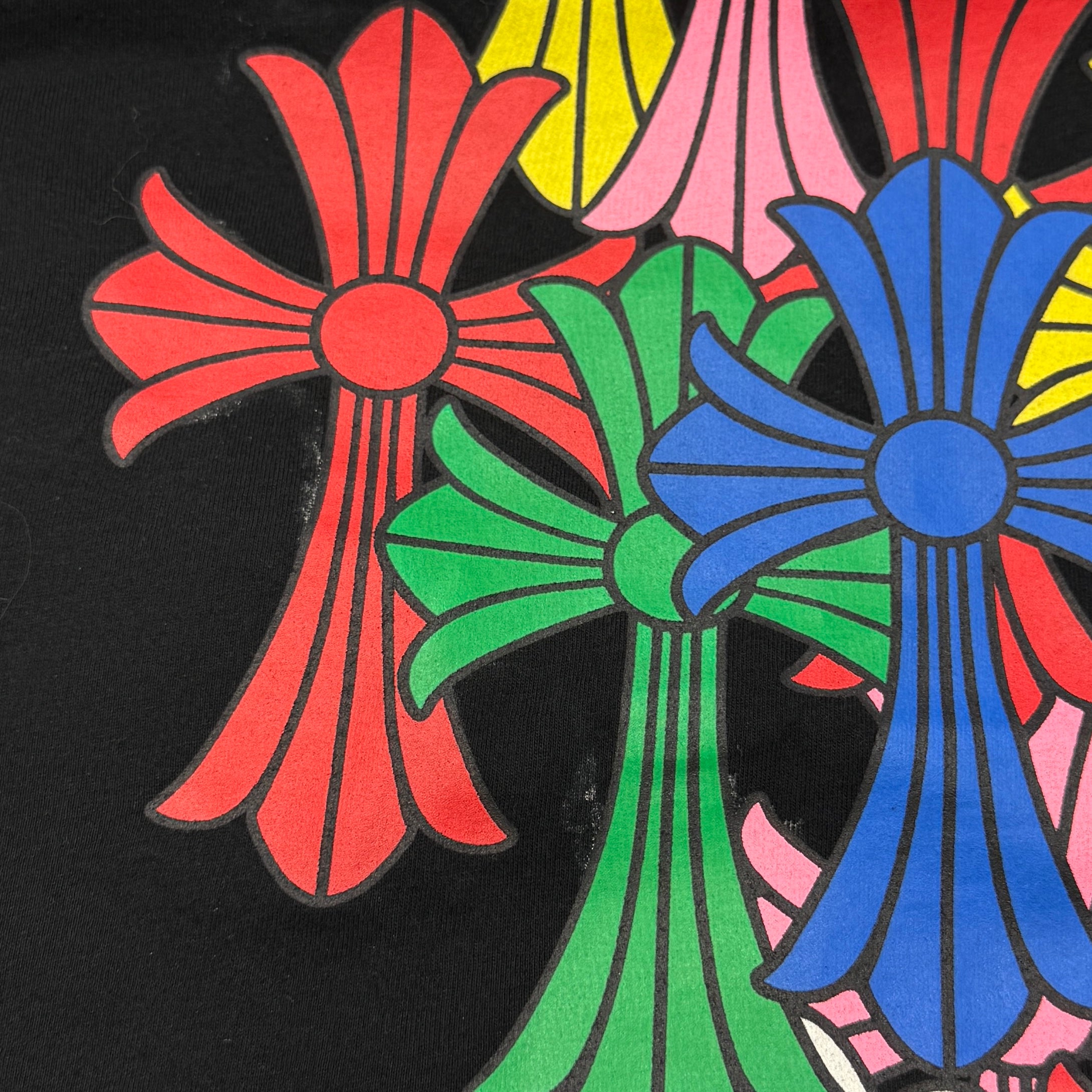 CHROME HEARTS 2021SS MLTCOL CEM CRS Long Sleeve Tee Size L クロムハーツ マルチカラー セメタリークロス ロングスリーブTシャツ サイズL