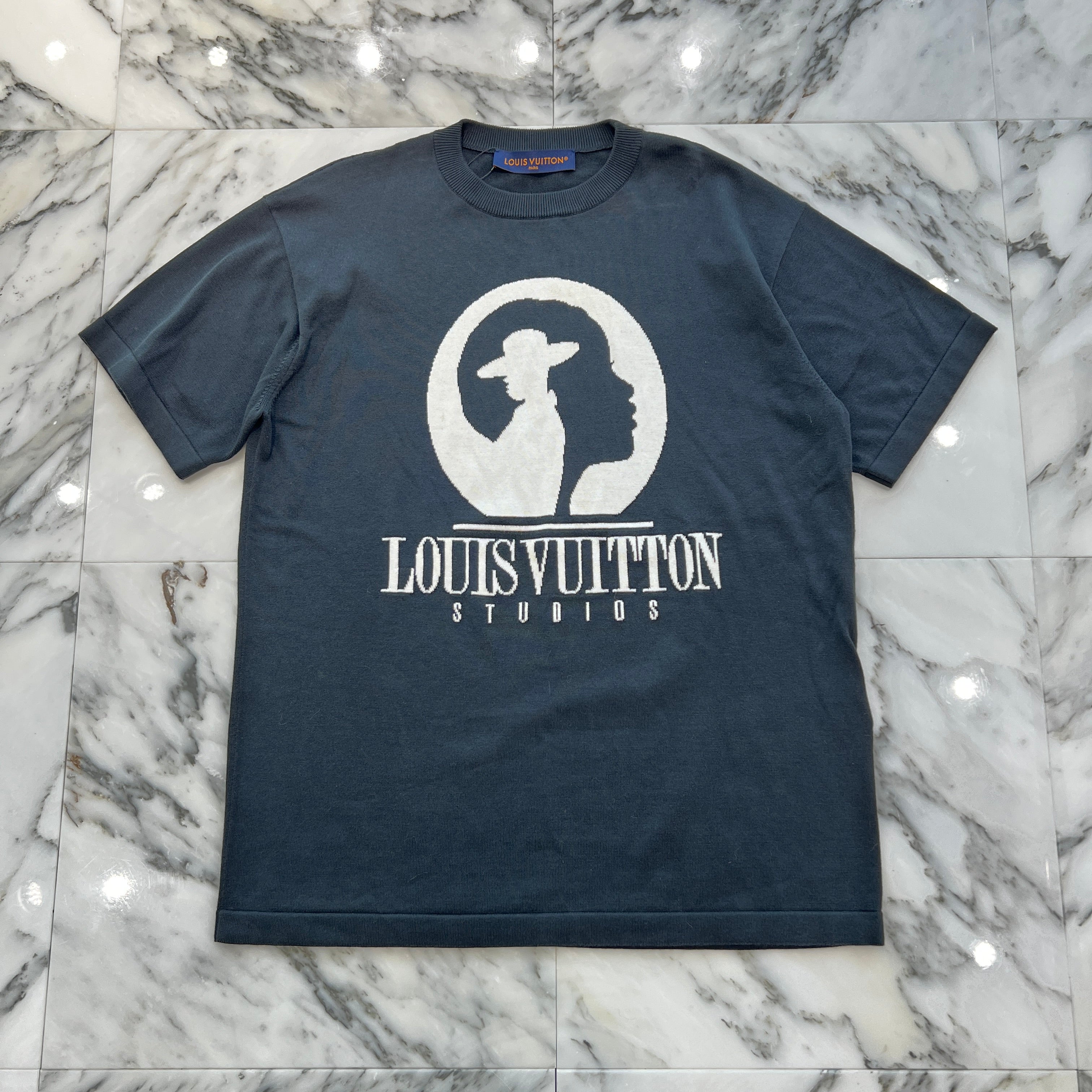 LOUIS VUITTON 2023AW Studio Graphic Knit T-Shirt Size S ルイヴィトン スタジオグラフィック ニット Tシャツ サイズS