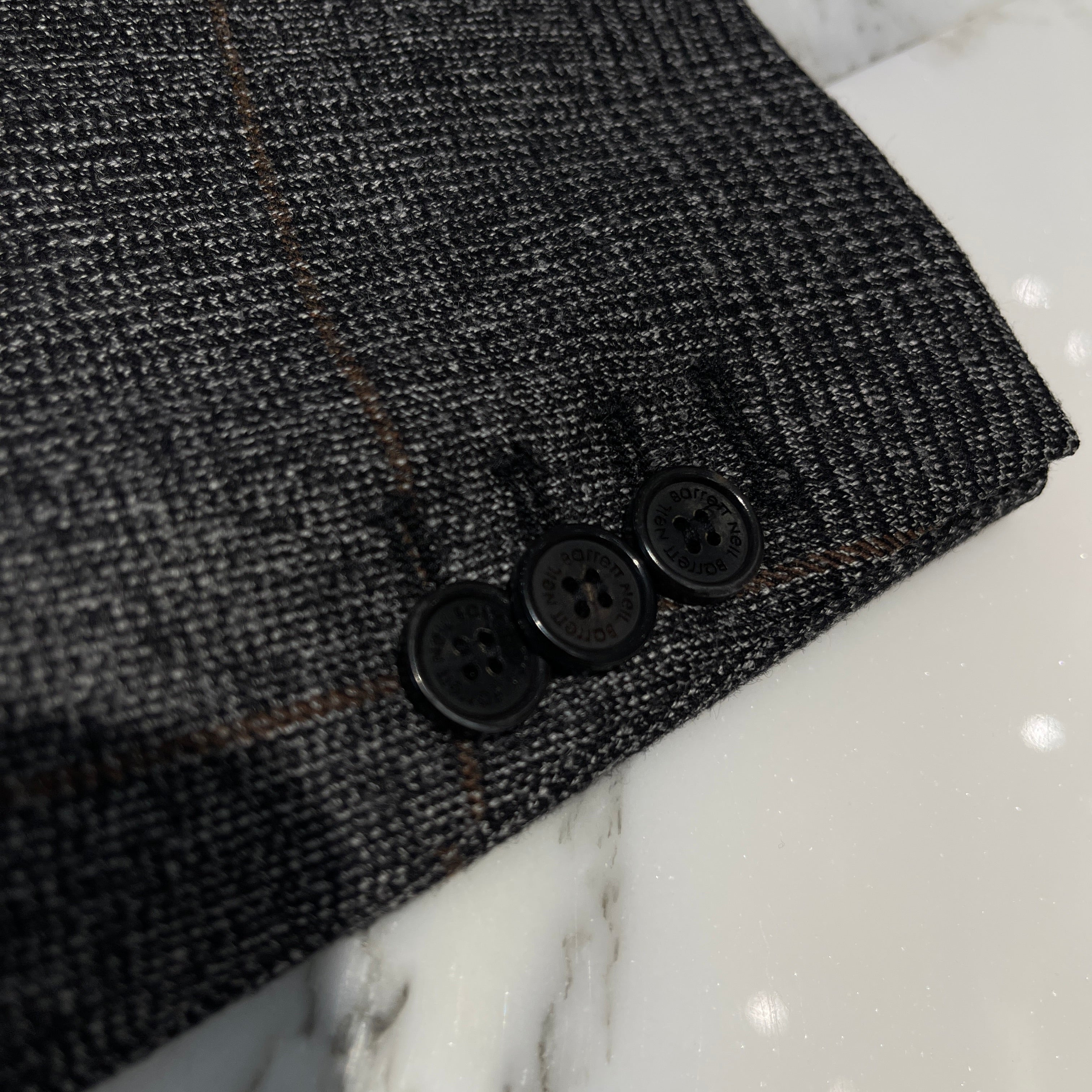 NEIL BARRETT Wool Check Jacket BGI358 B089 Size 52 ニールバレット ウールチェックジャケット サイズ52